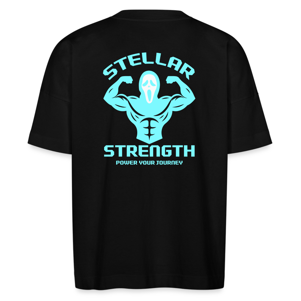 Stellar strength flex oversize organic T-shirt - black
