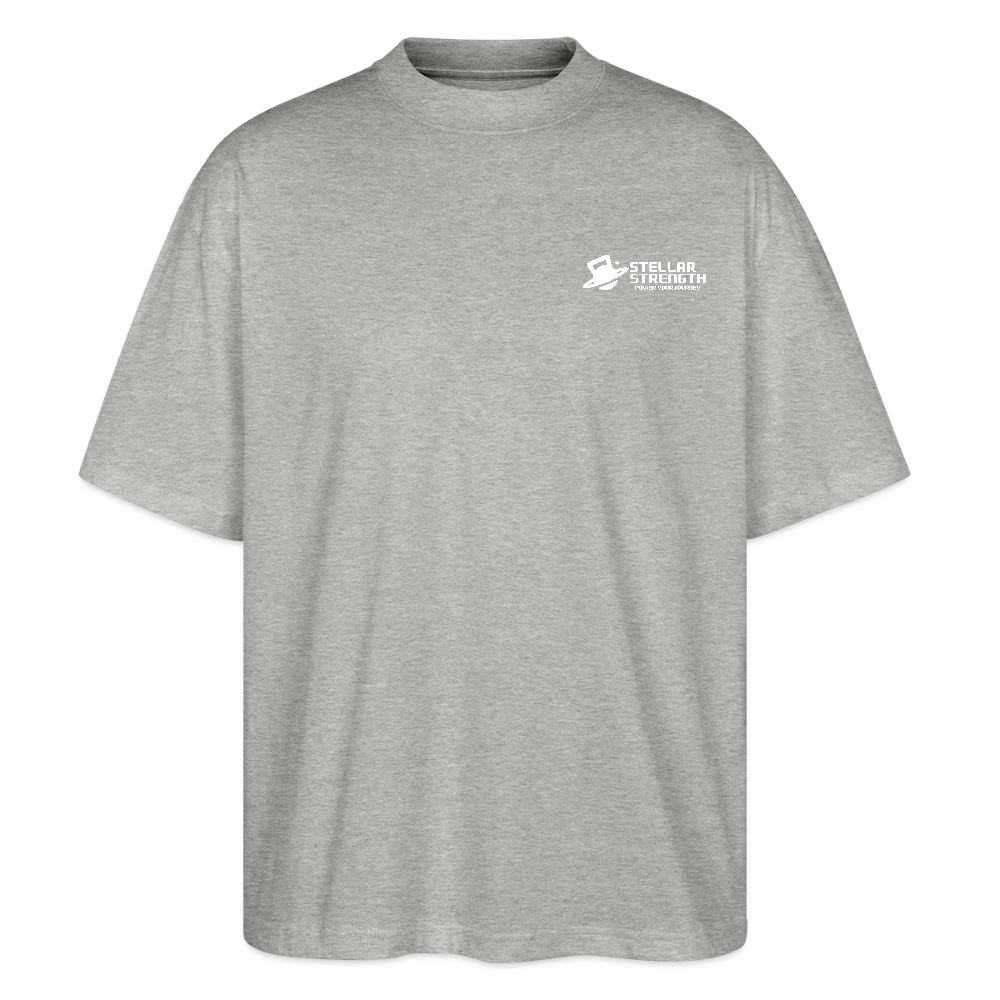 stellar strength classic edition oversized T-shirt white - heather grey