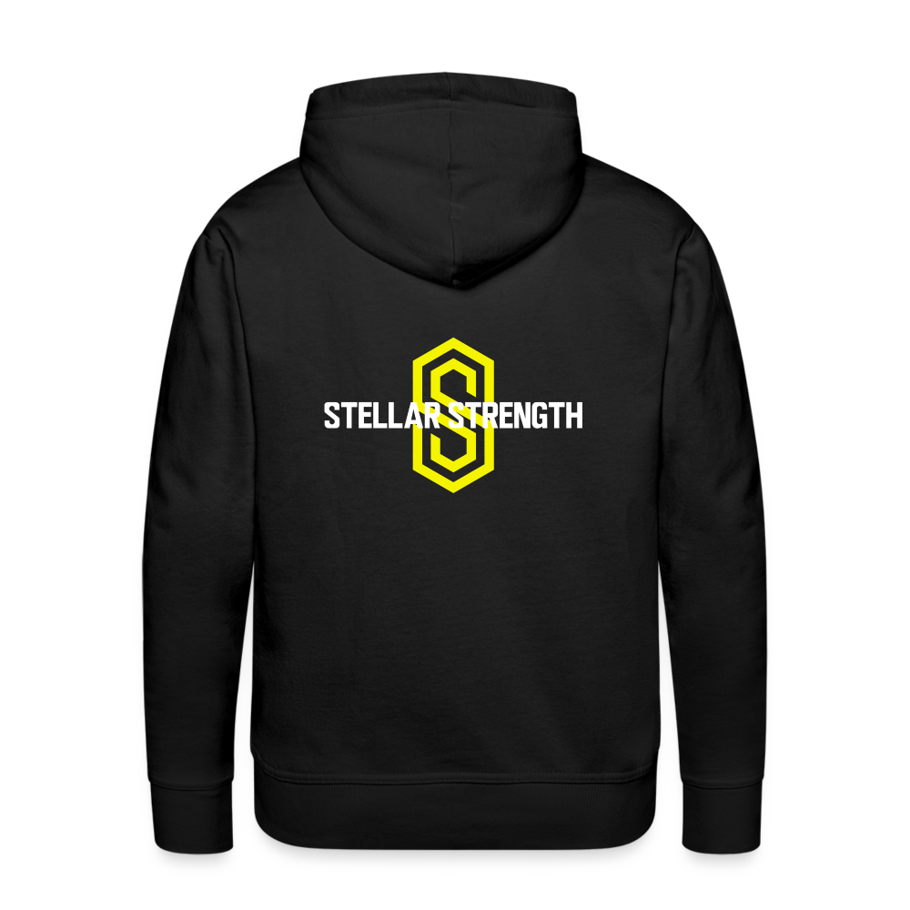 Men’s stellar fusion Premium Hoodie yellow - black