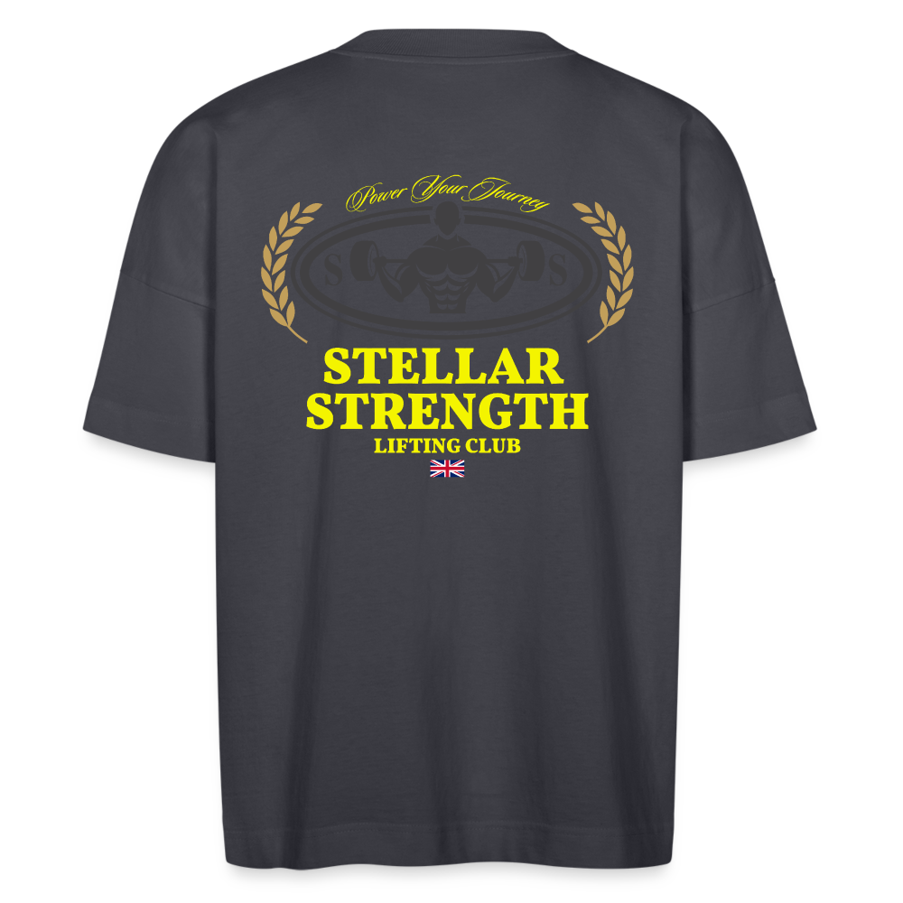 stellar strength classic edition oversized T-shirt yellow - indigo blue