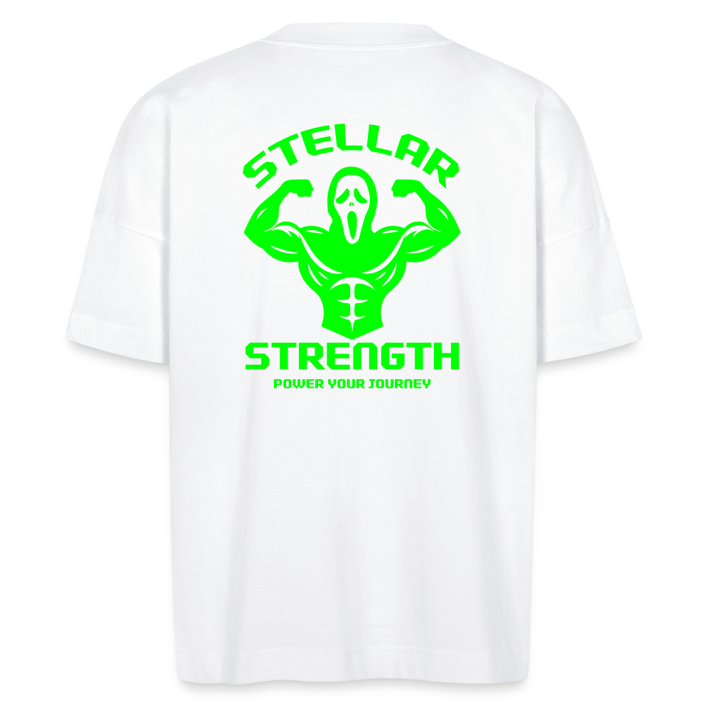 Stellar strength Flex oversize organic T-shirt - white