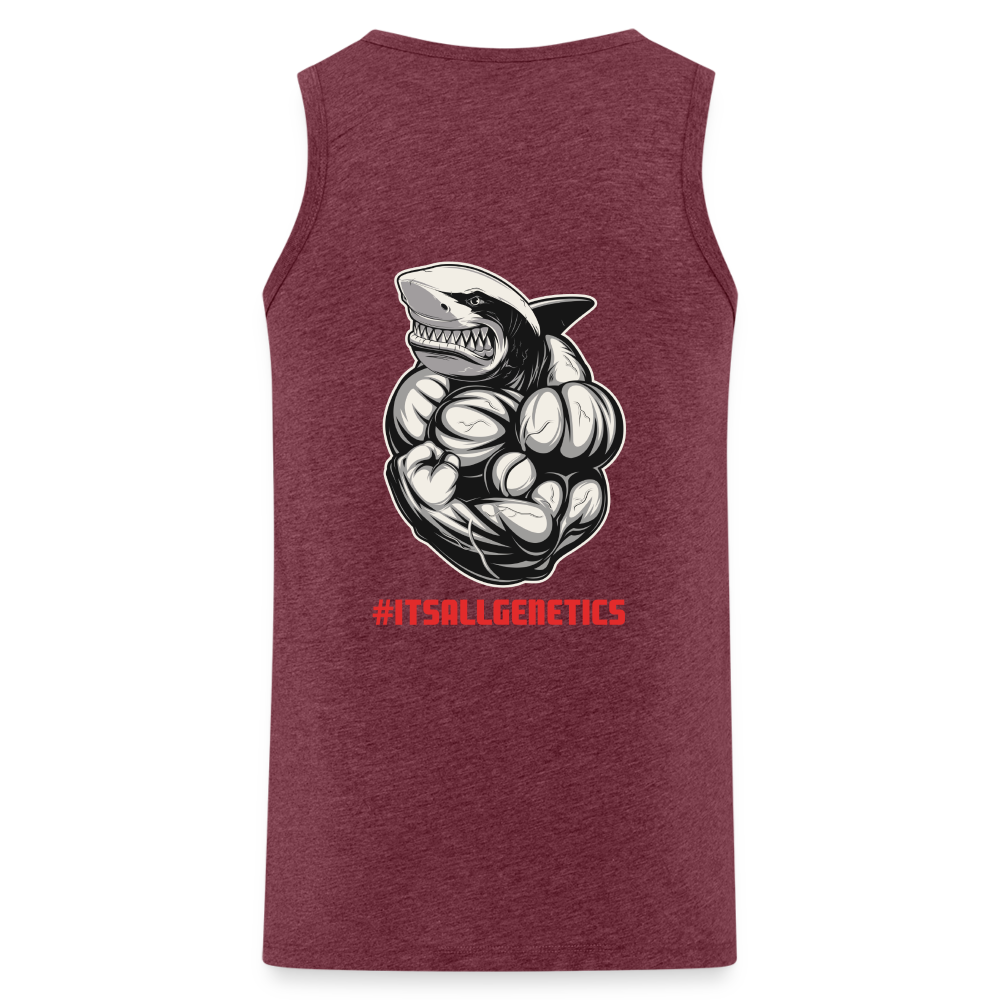 Men’s Premium Tank Top #its all genetics - heather burgundy