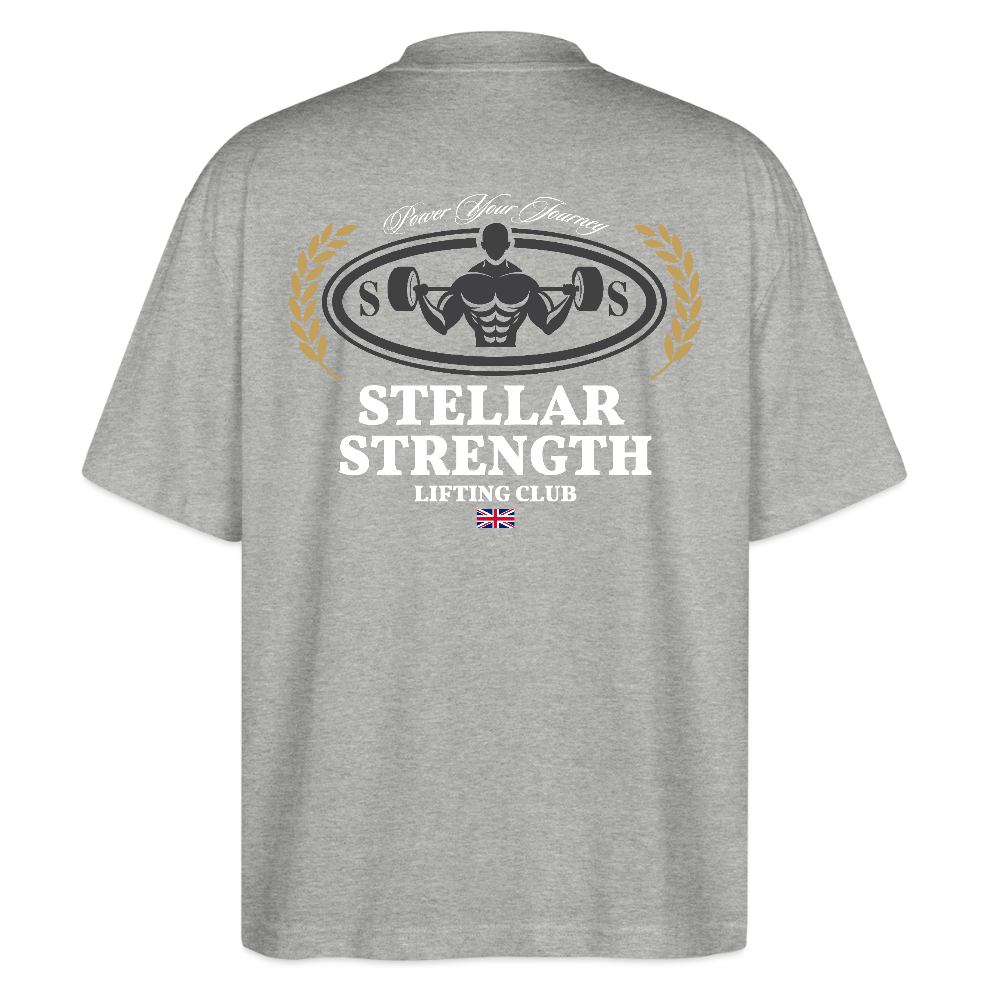 stellar strength classic edition oversized T-shirt white - heather grey
