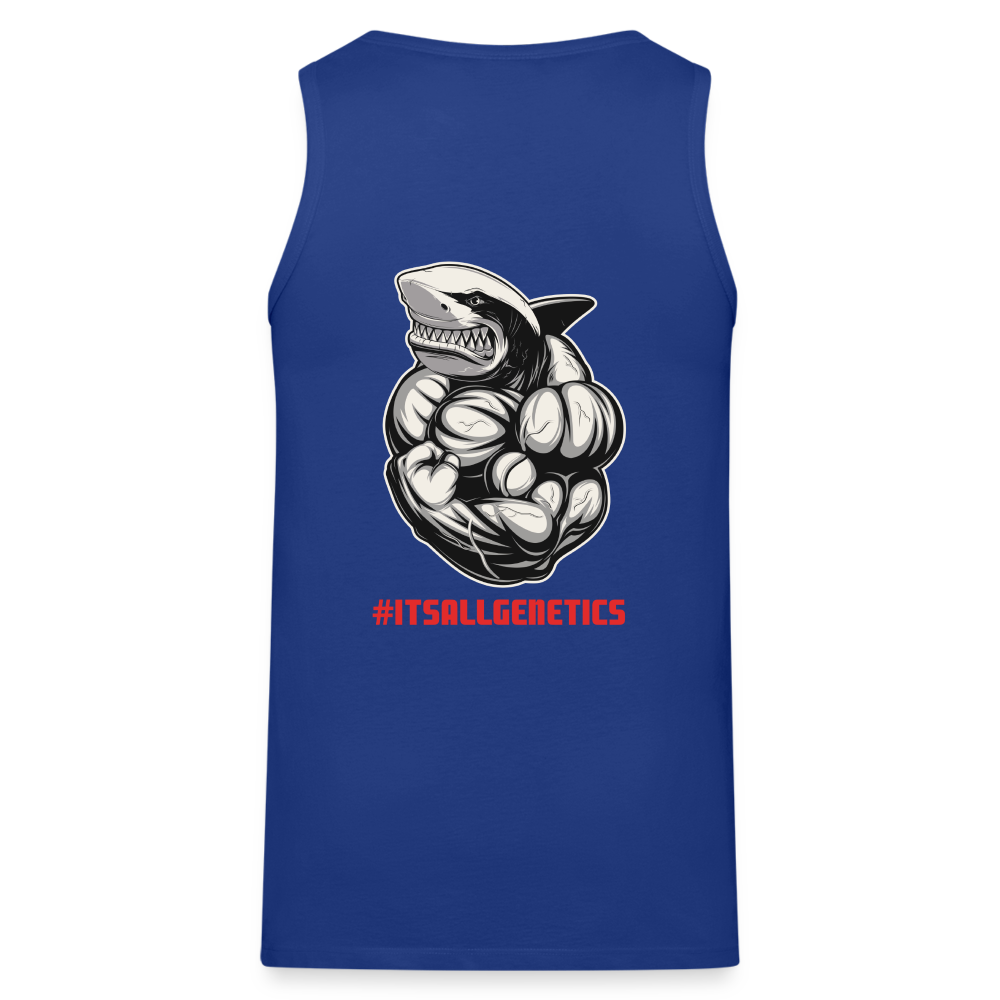 Men’s Premium Tank Top #its all genetics - royal blue