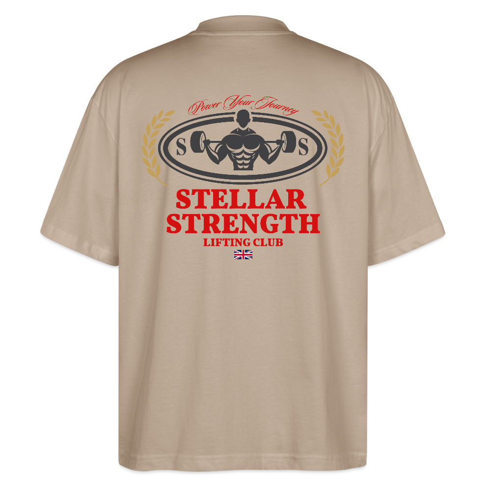 stellar strength classic edition oversized T-shirt red - stone