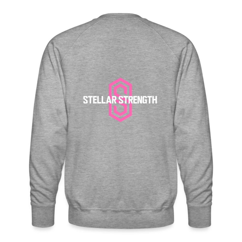 stellar fusion Premium Sweatshirt pink - heather grey