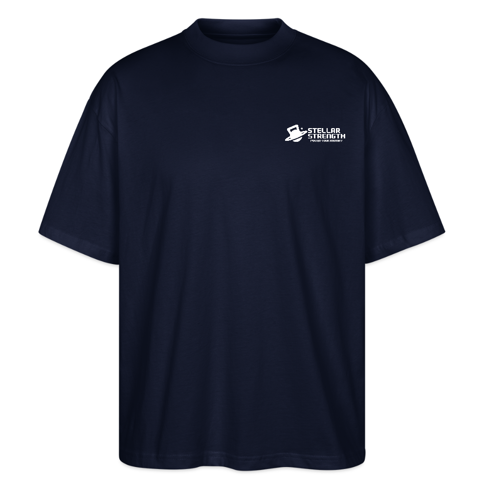 stellar strength classic edition oversized T-shirt white - navy