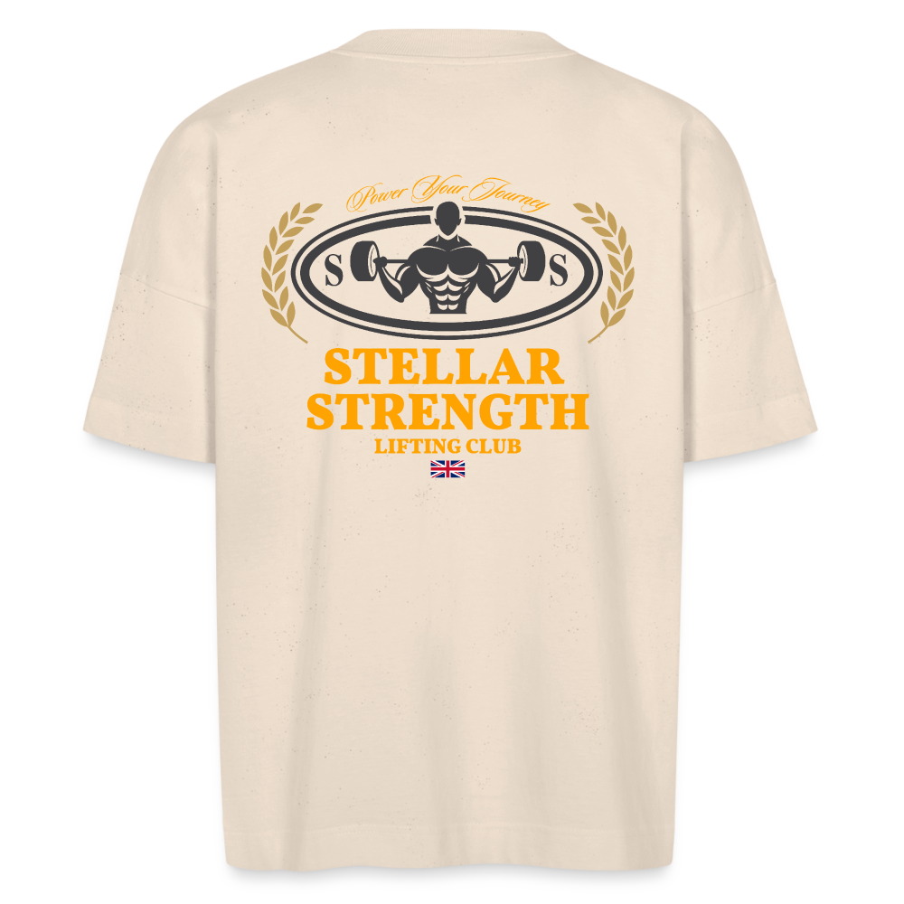 stellar strength classic edition oversized T-shirt orange - natural raw