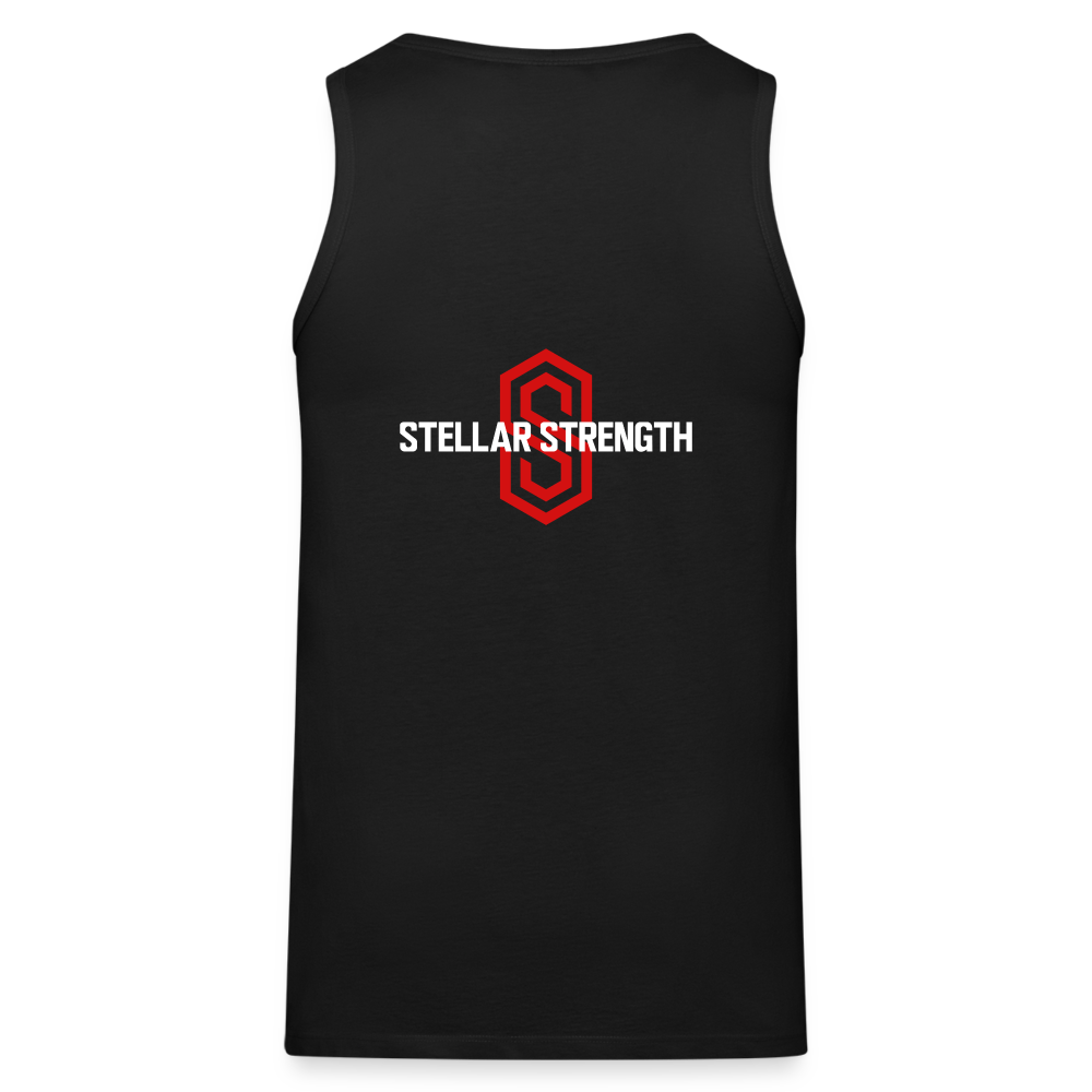 stellar strength fusion tank top red - black