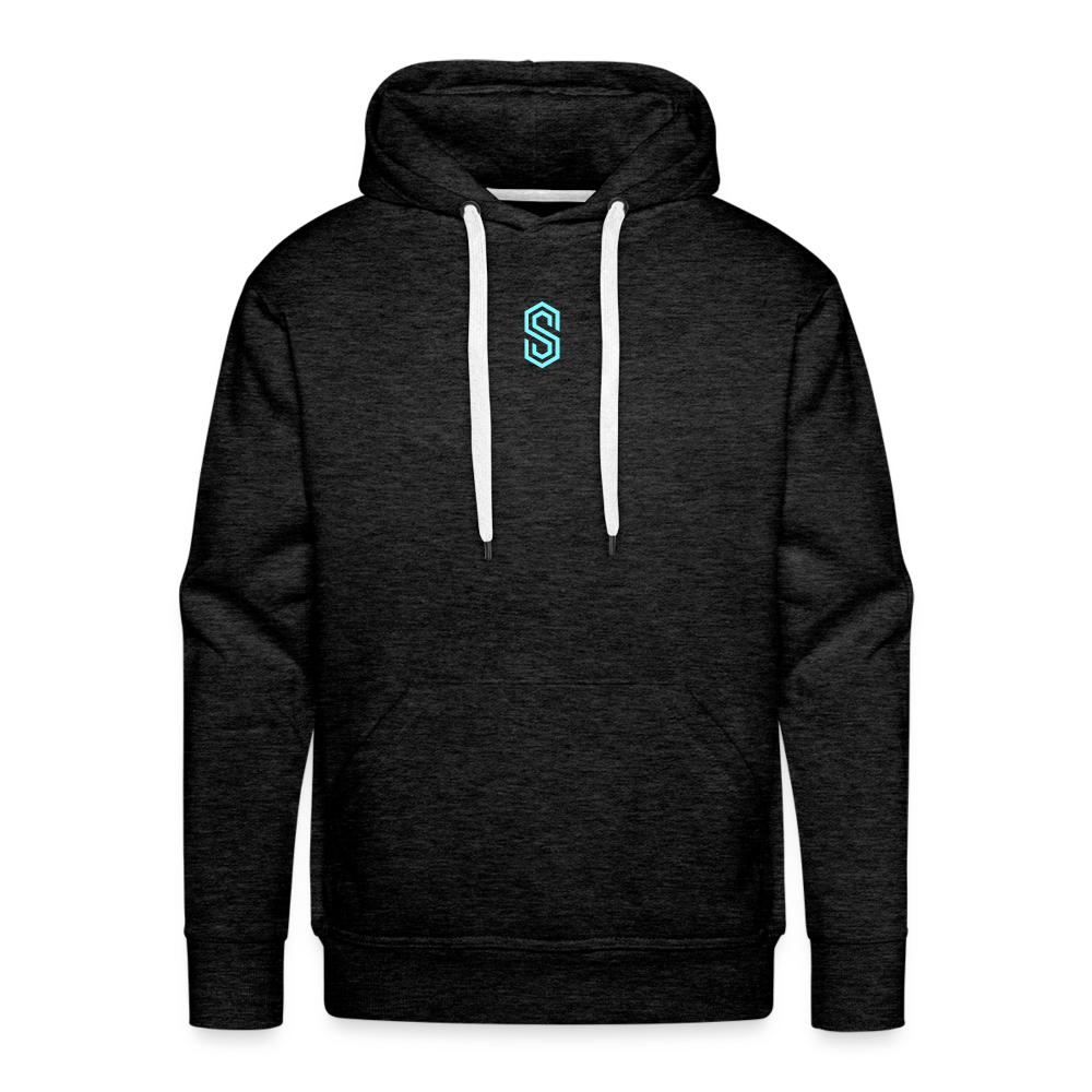 Men’s stellar fusion Premium Hoodie blue - charcoal grey