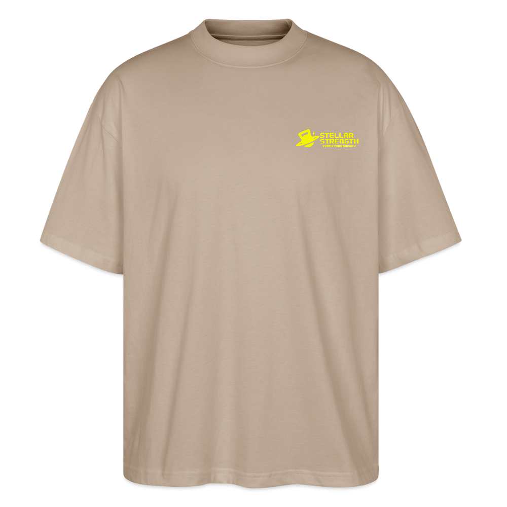 stellar strength classic edition oversized T-shirt yellow - stone