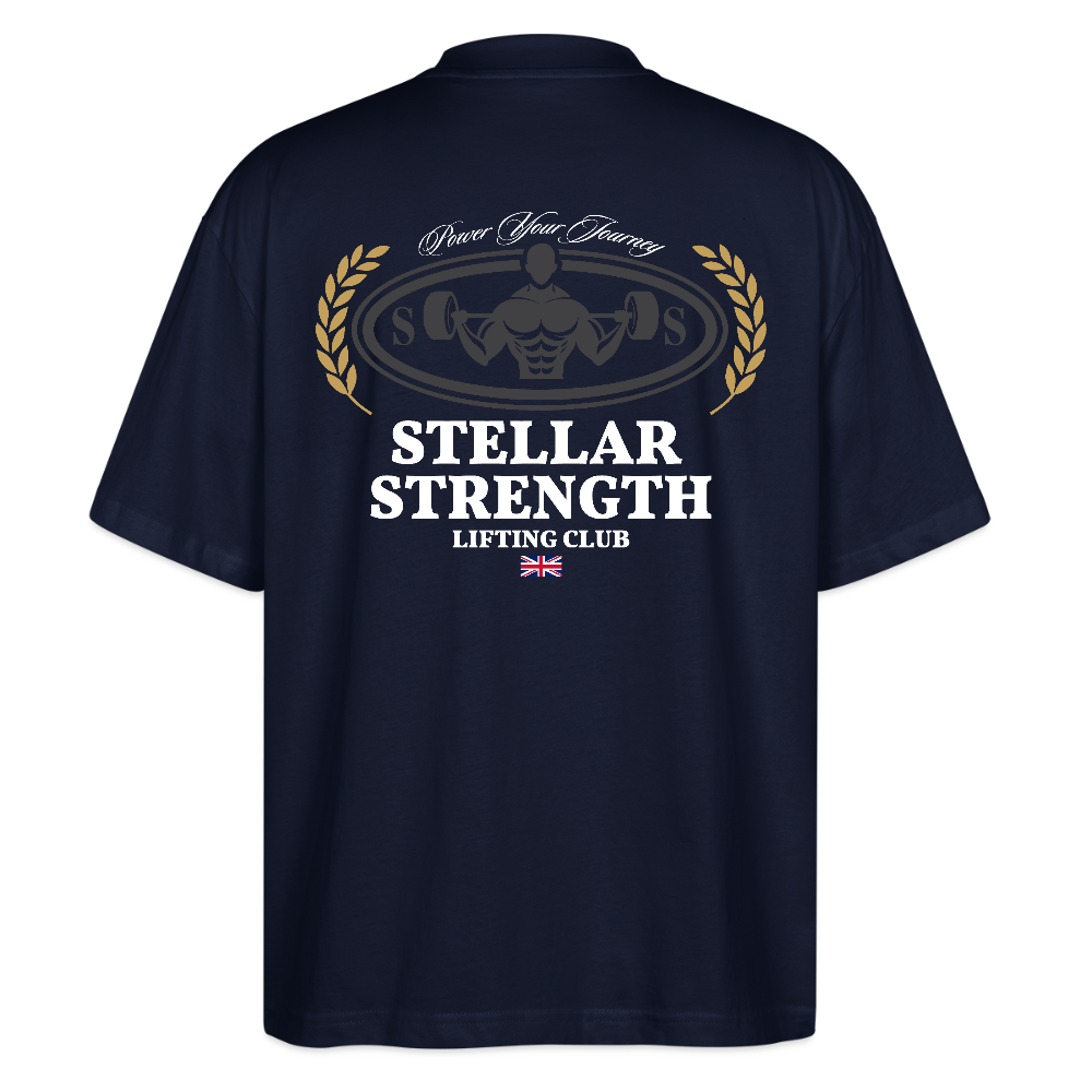 stellar strength classic edition oversized T-shirt white - navy