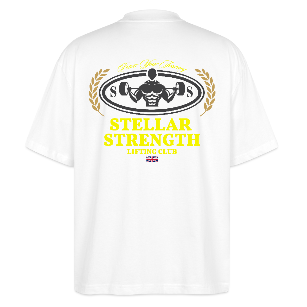 stellar strength classic edition oversized T-shirt yellow - white