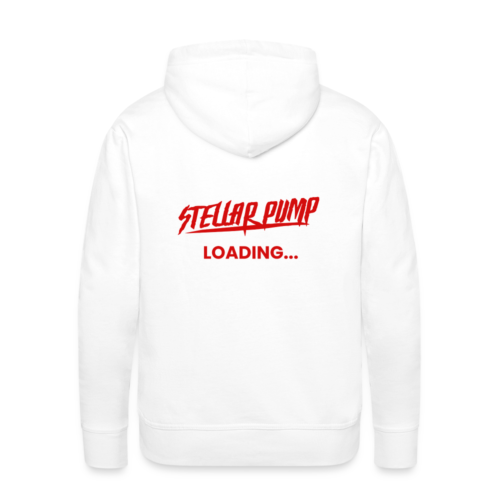 Men’s stellar pump loading Premium Hoodie - white