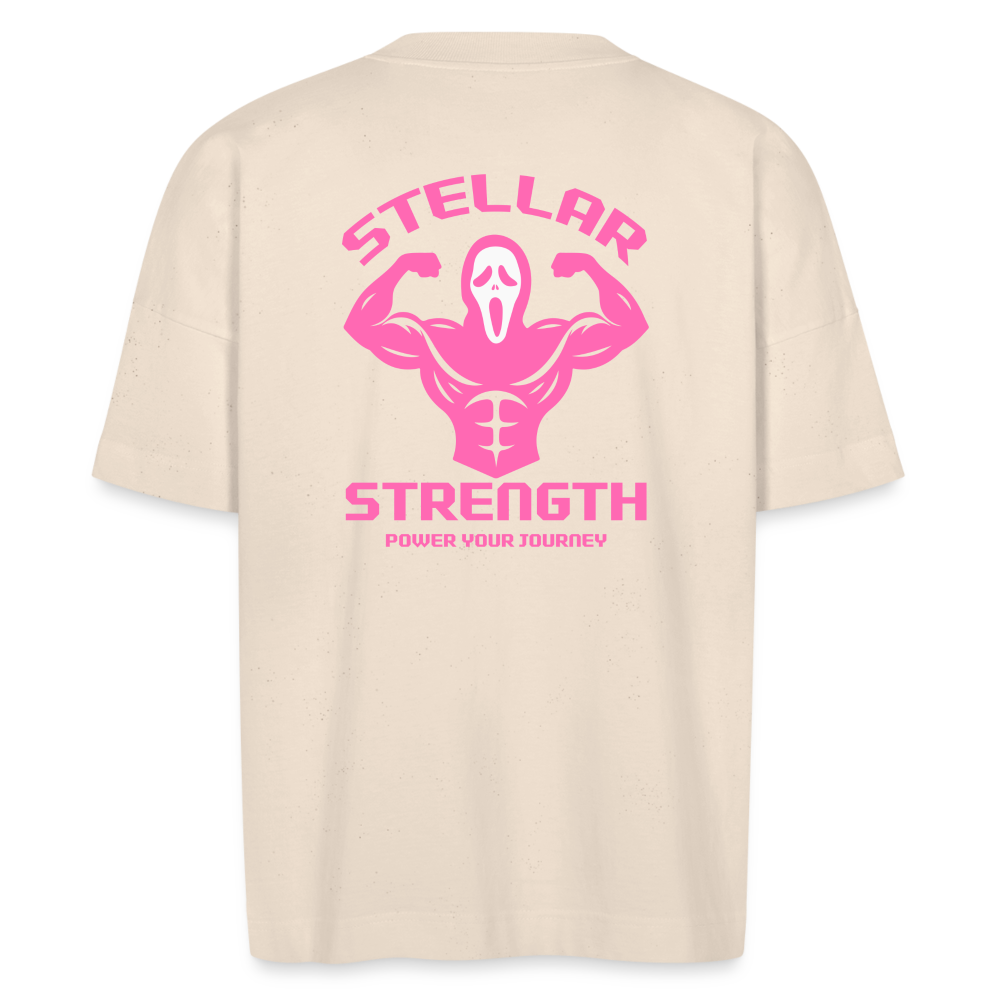 Stellar strength flex oversize womans T-shirt - natural raw