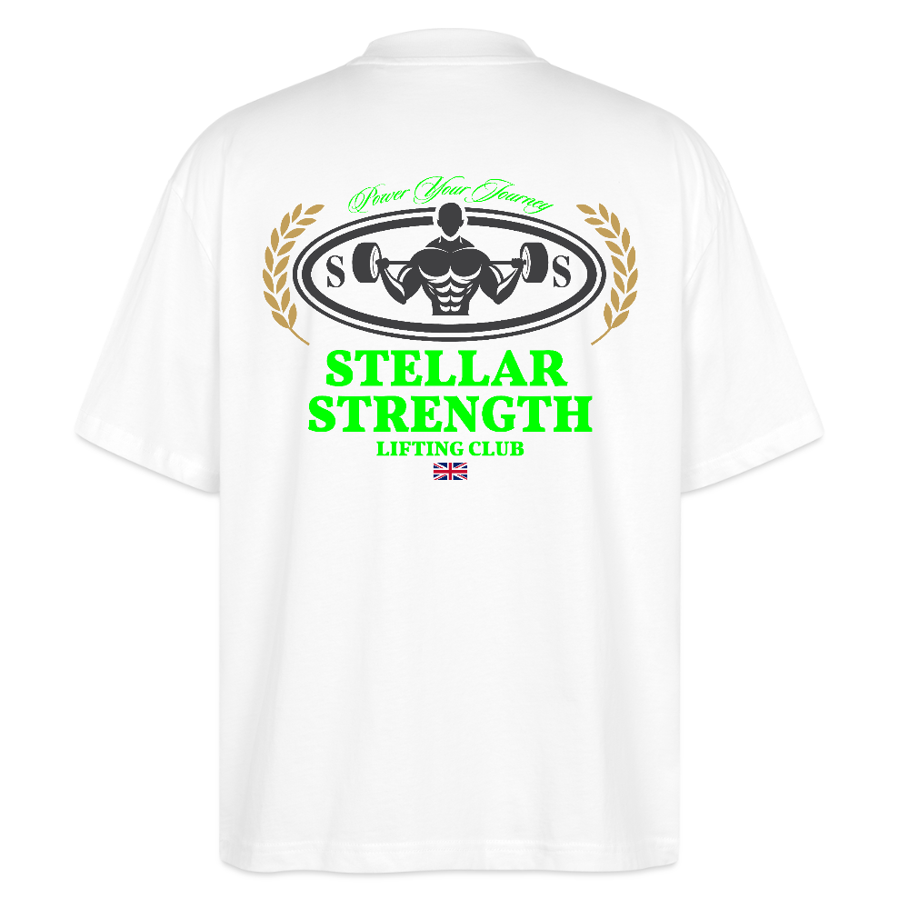 stellar strength classic edition oversized T-shirt green - white