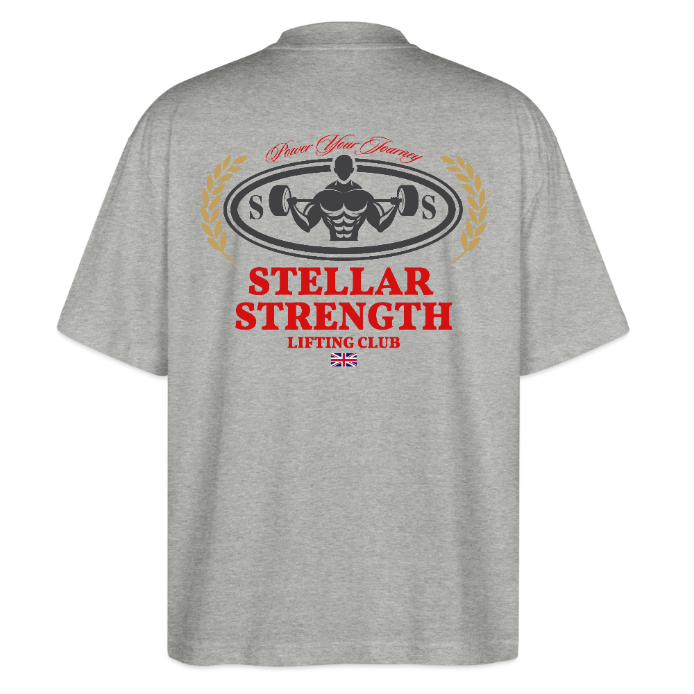 stellar strength classic edition oversized T-shirt red - heather grey