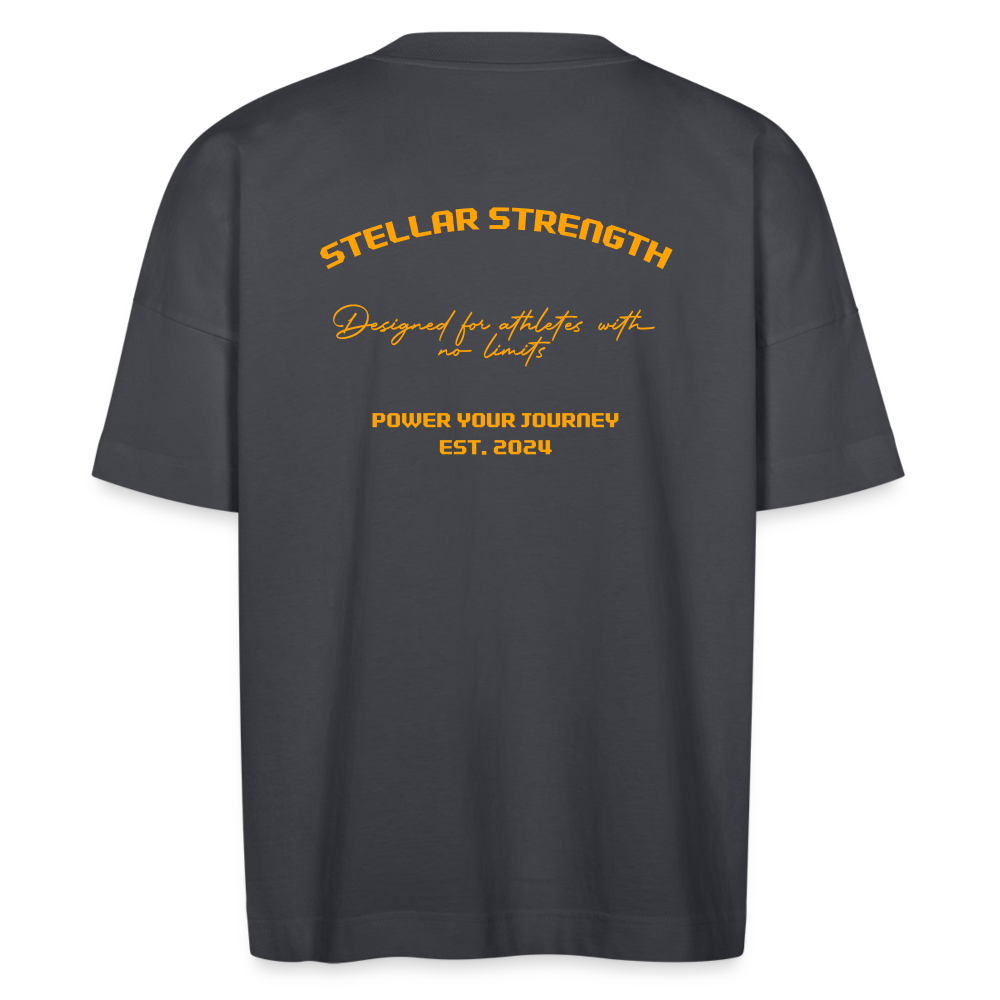 stellar strength platinum edition oversized T-shirt orange - indigo blue