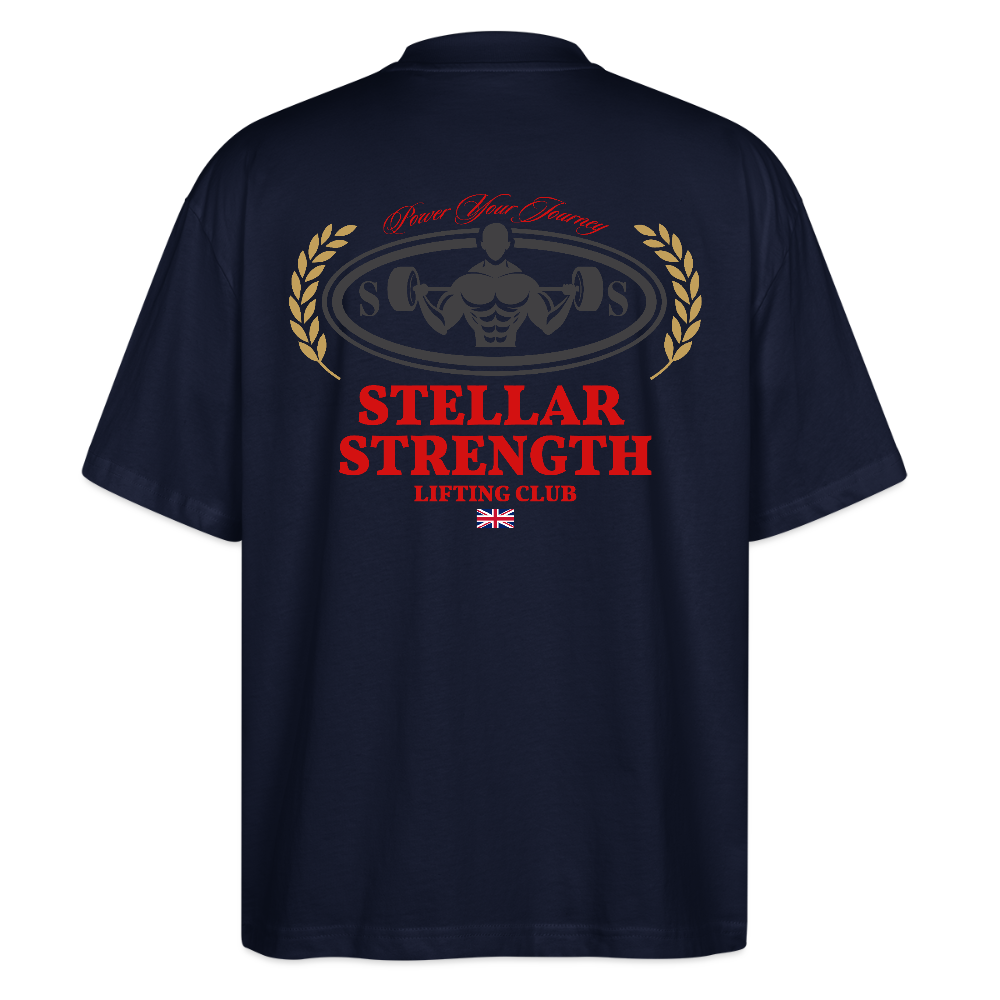 stellar strength classic edition oversized T-shirt red - navy