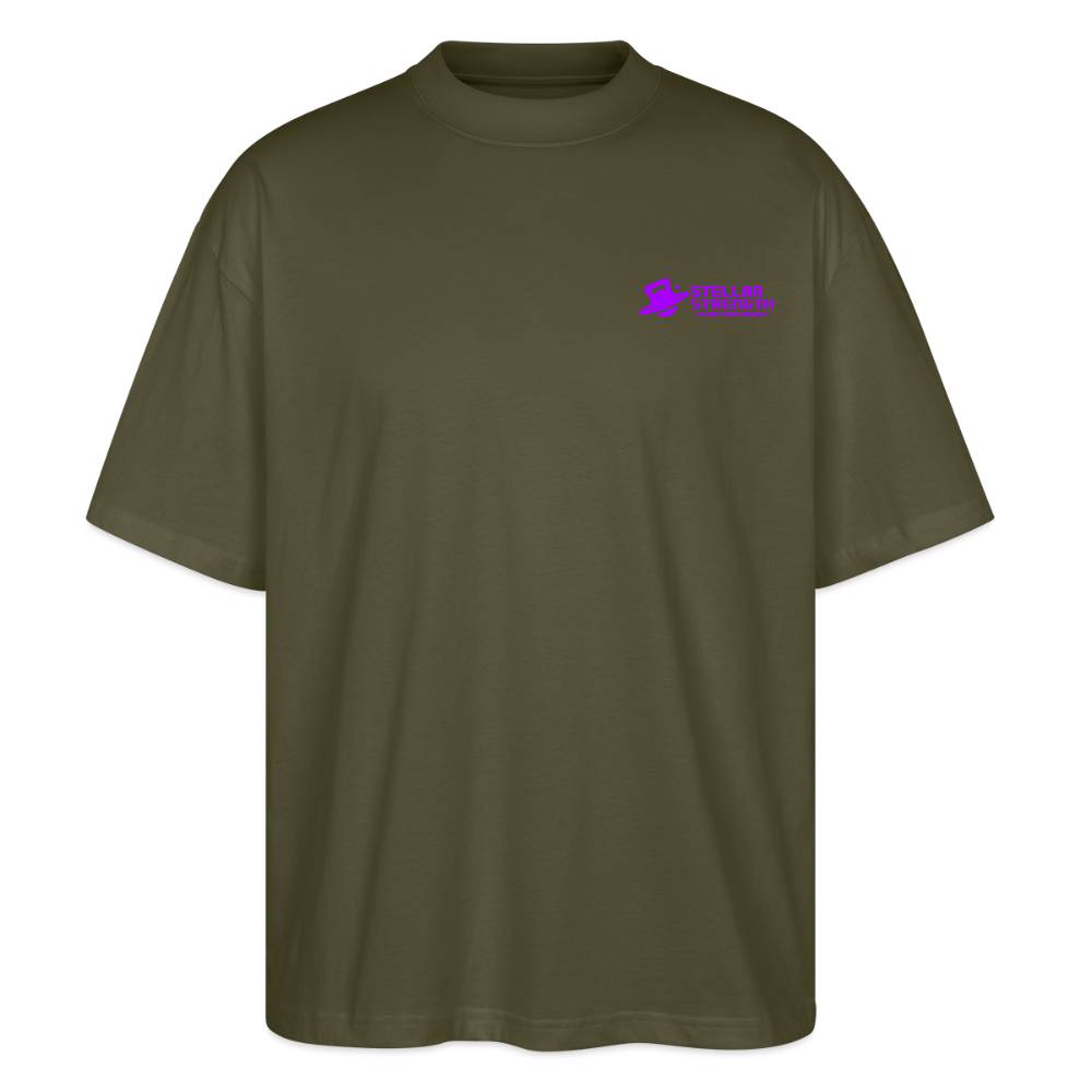 stellar strength classic edition oversized T-shirt violet - khaki