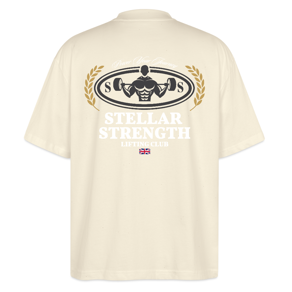 stellar strength classic edition oversized T-shirt white - natural raw