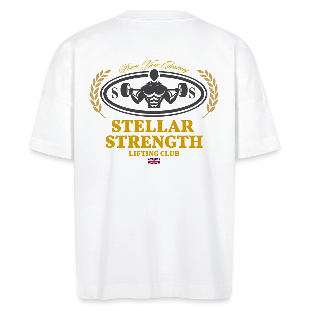 stellar strength classic edition oversized T-shirt gold - white
