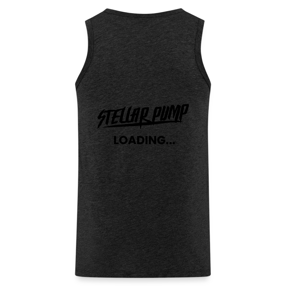 stellar pump loading tank top black - charcoal grey