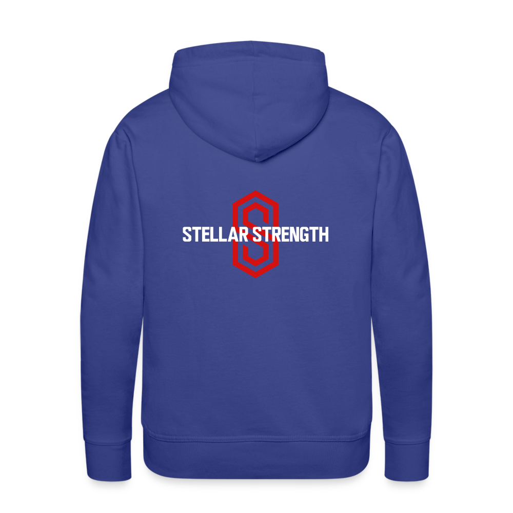 Men’s stellar fusion Premium Hoodie red - royal blue
