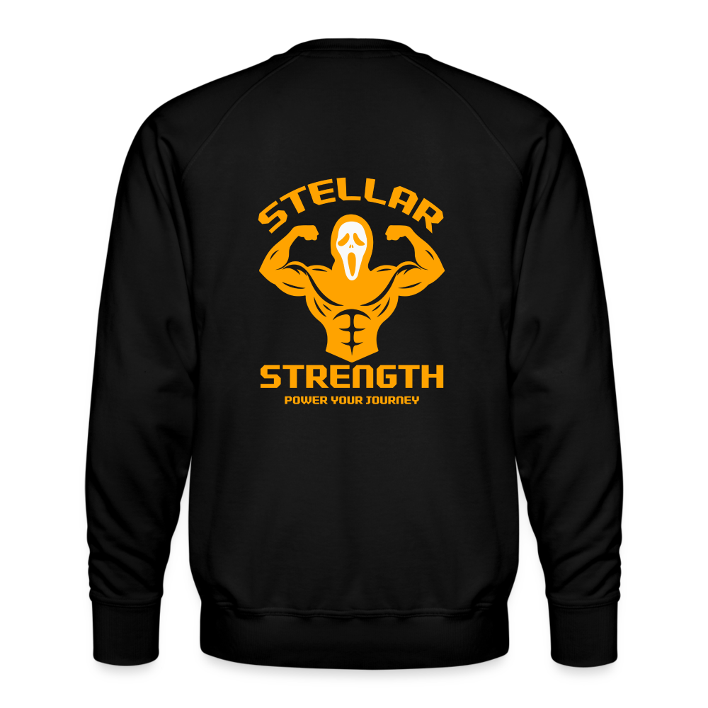 stellar strength FLEX sweatshirt orange - black