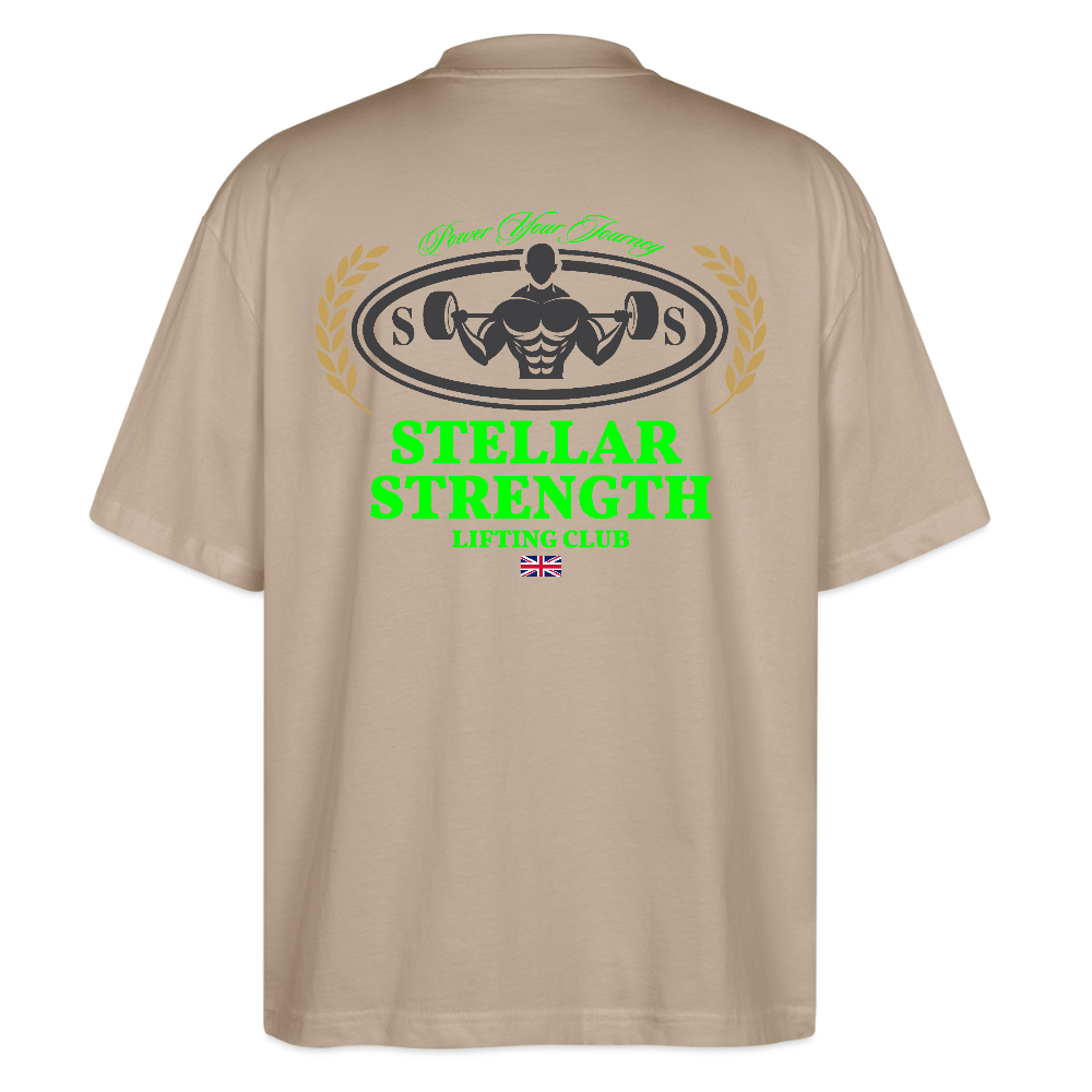 stellar strength classic edition oversized T-shirt green - stone