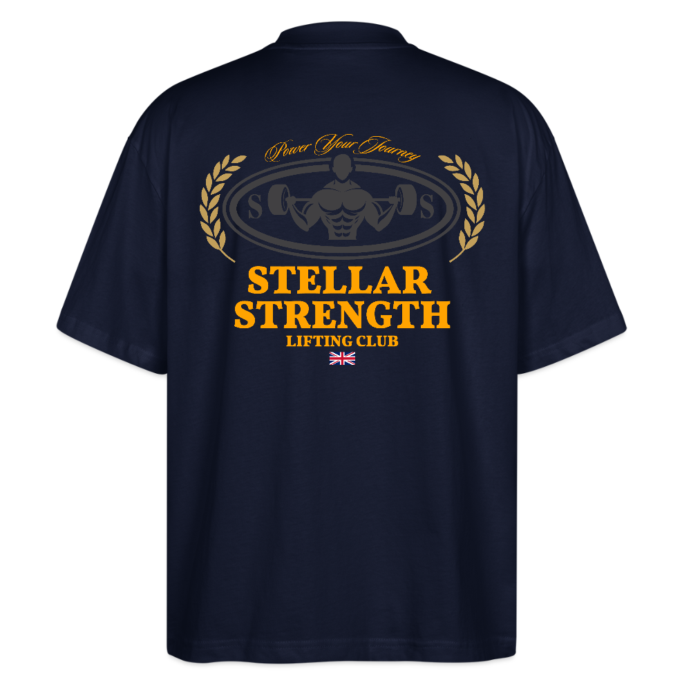stellar strength classic edition oversized T-shirt orange - navy