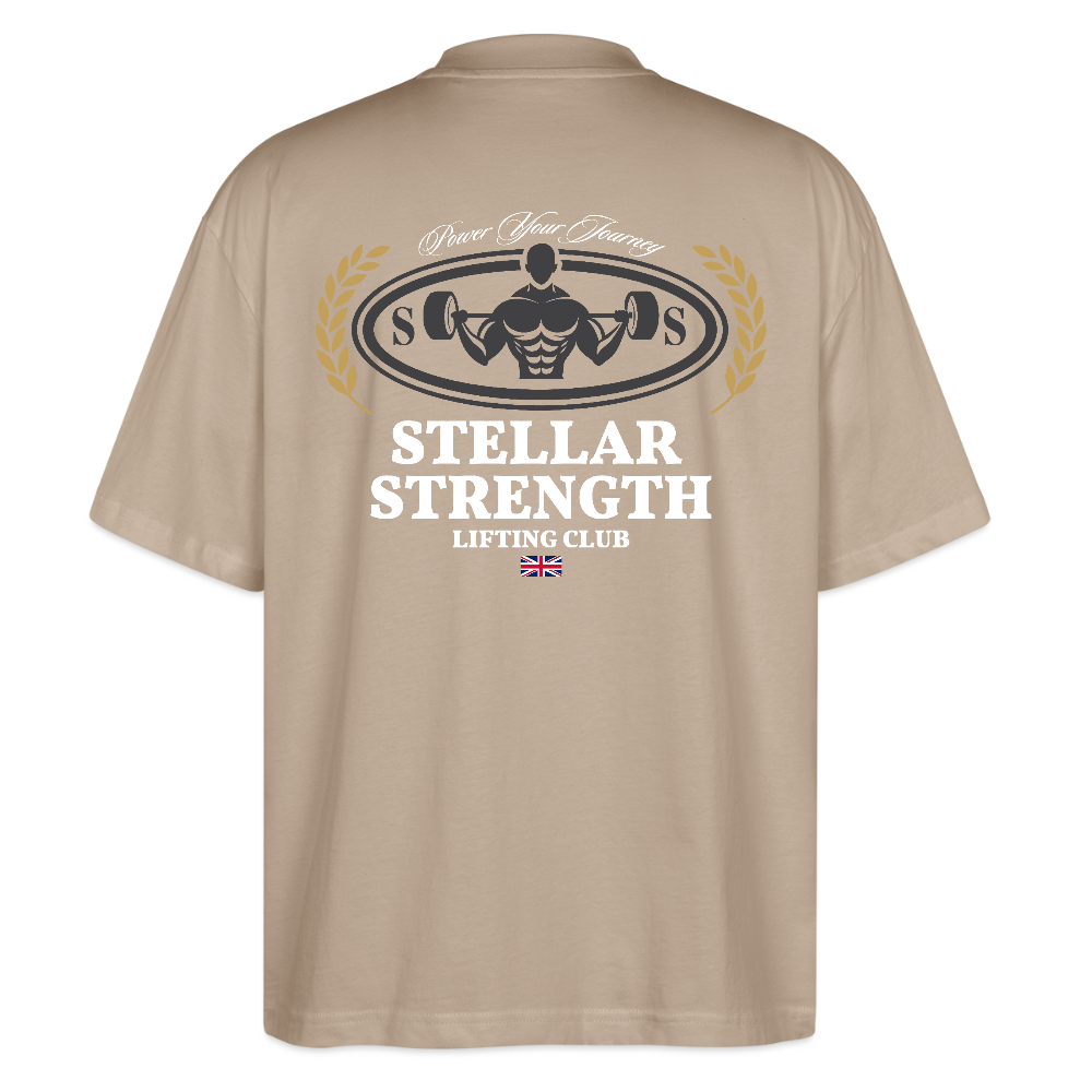 stellar strength classic edition oversized T-shirt white - stone