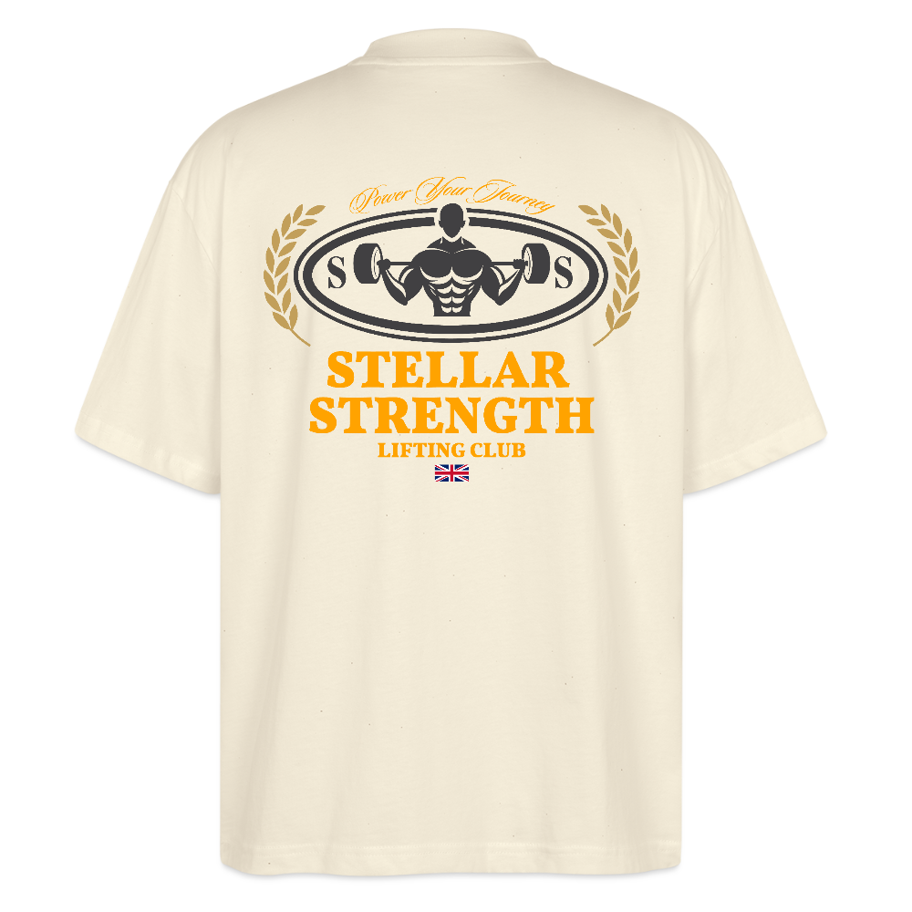 stellar strength classic edition oversized T-shirt orange - natural raw