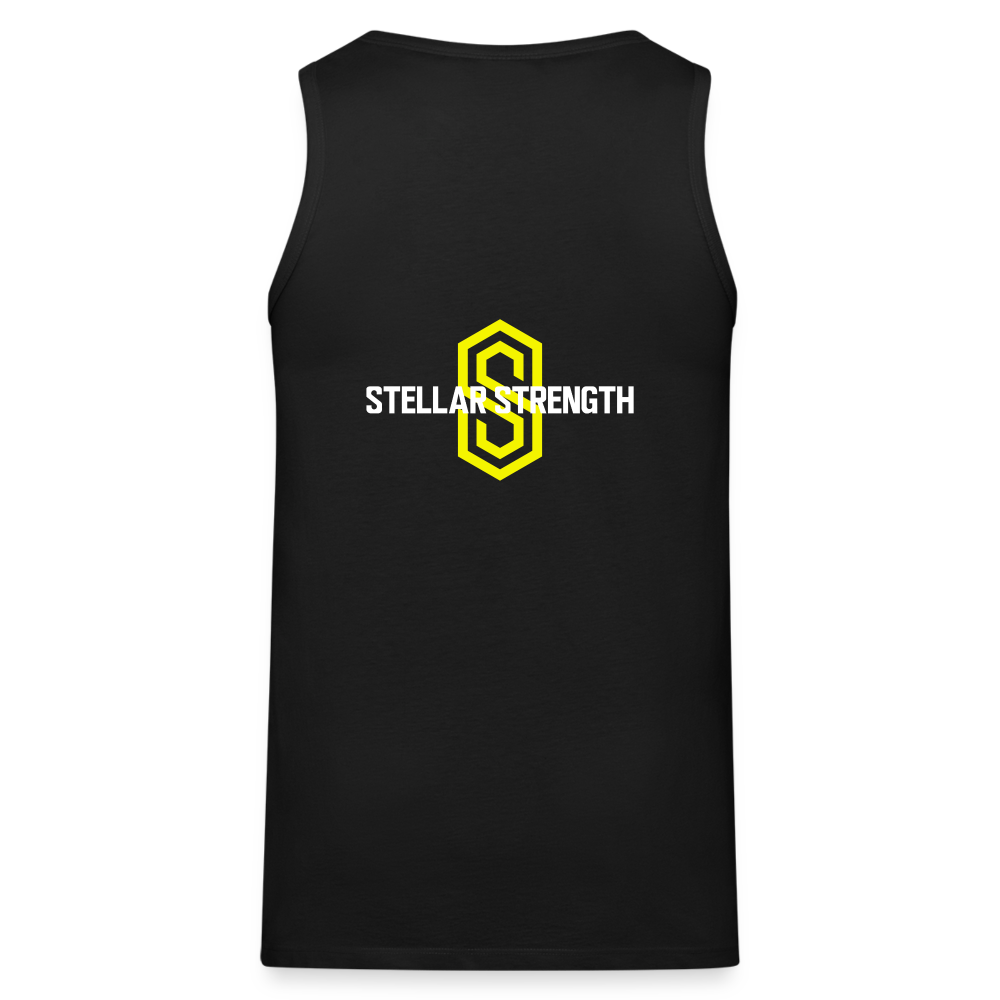 stellar strength fusion tank top yellow - black