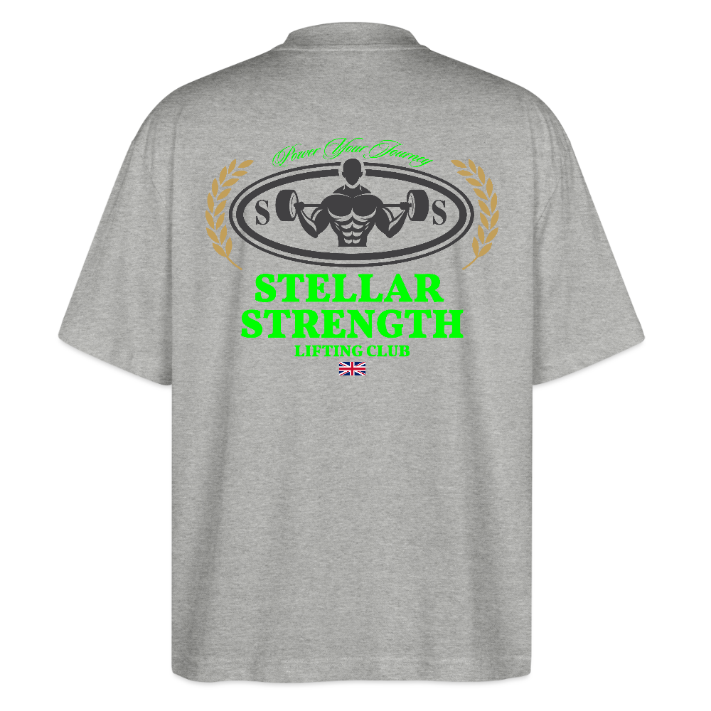 stellar strength classic edition oversized T-shirt green - heather grey