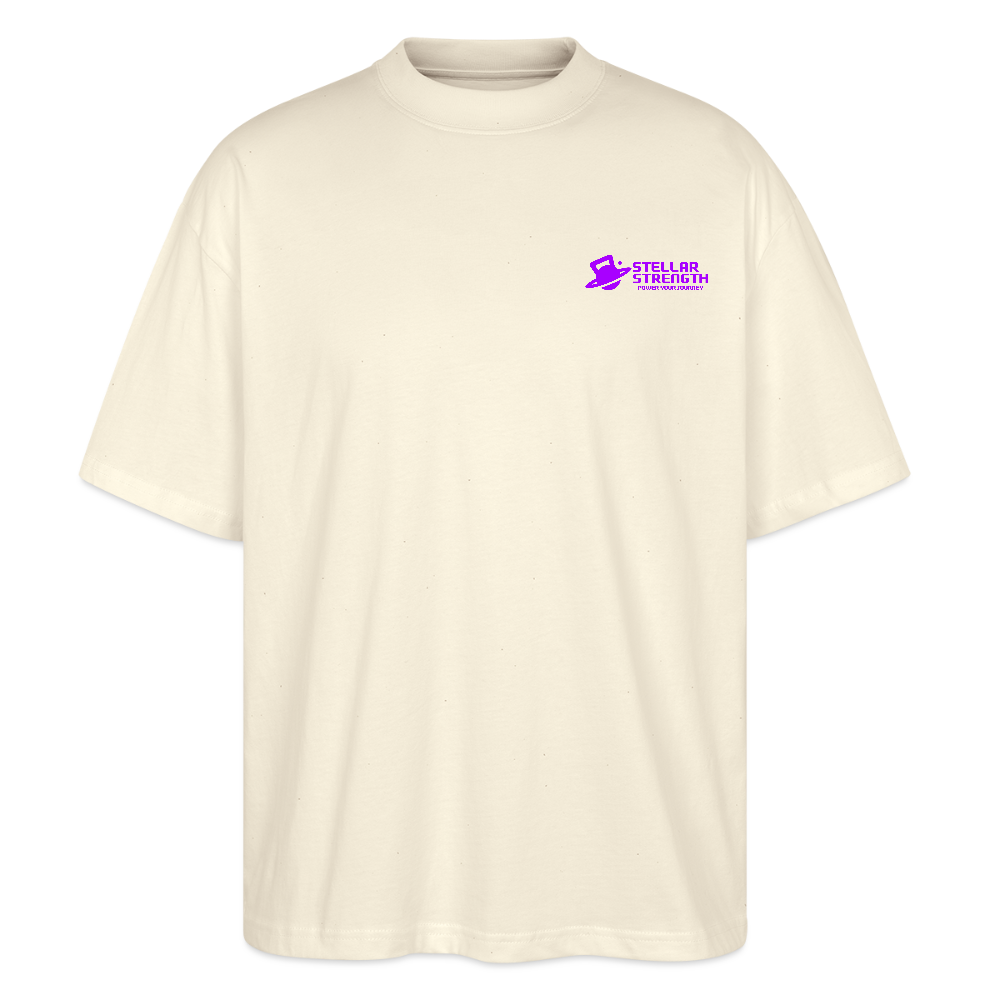 stellar strength classic edition oversized T-shirt violet - natural raw