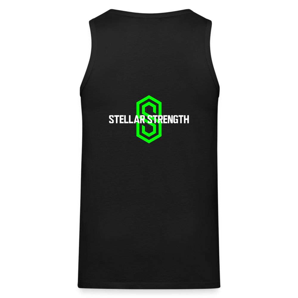 stellar strength fusion tank top green - black