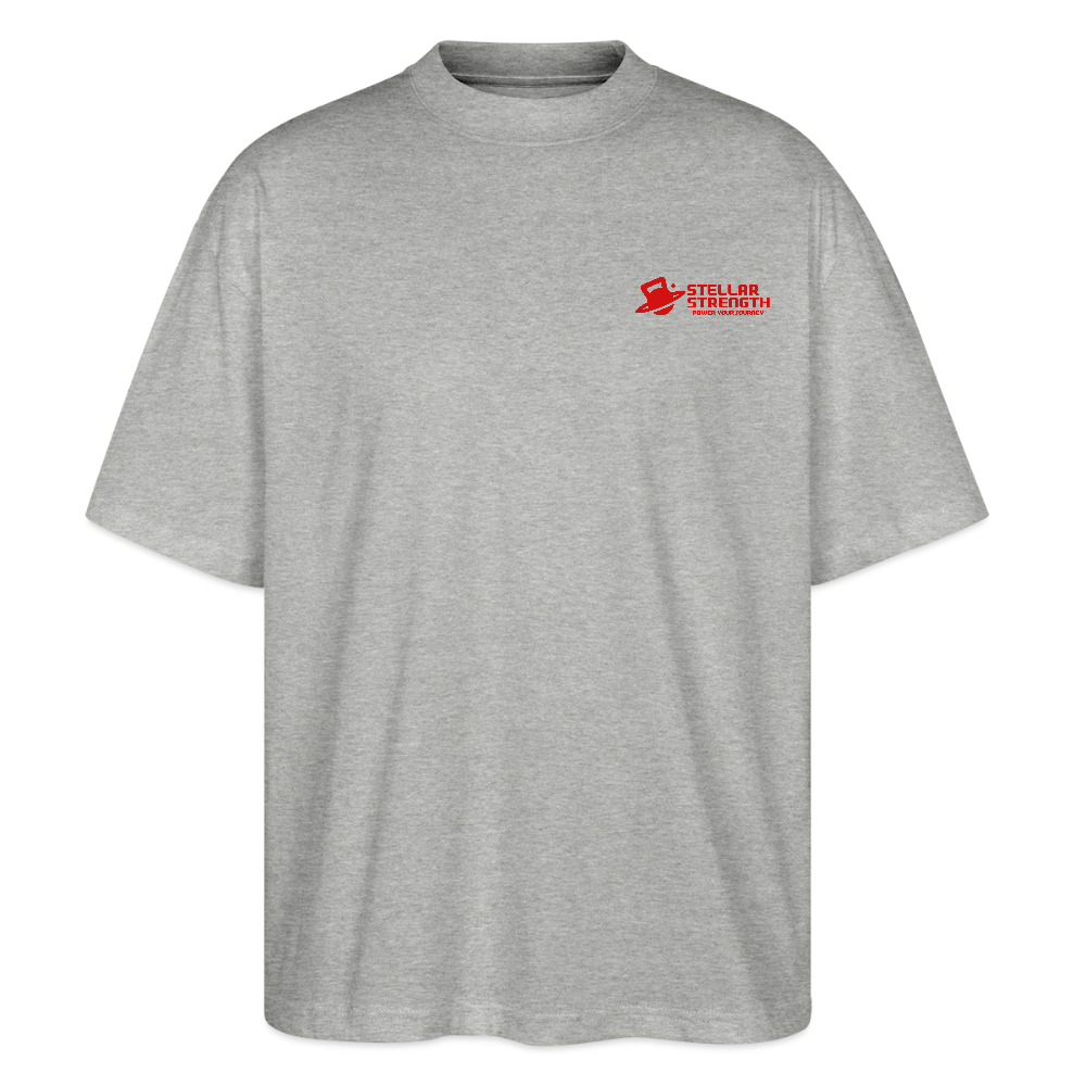 stellar strength classic edition oversized T-shirt red - heather grey