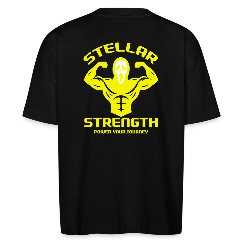 Stellar strength Flex oversize organic T-shirt - black