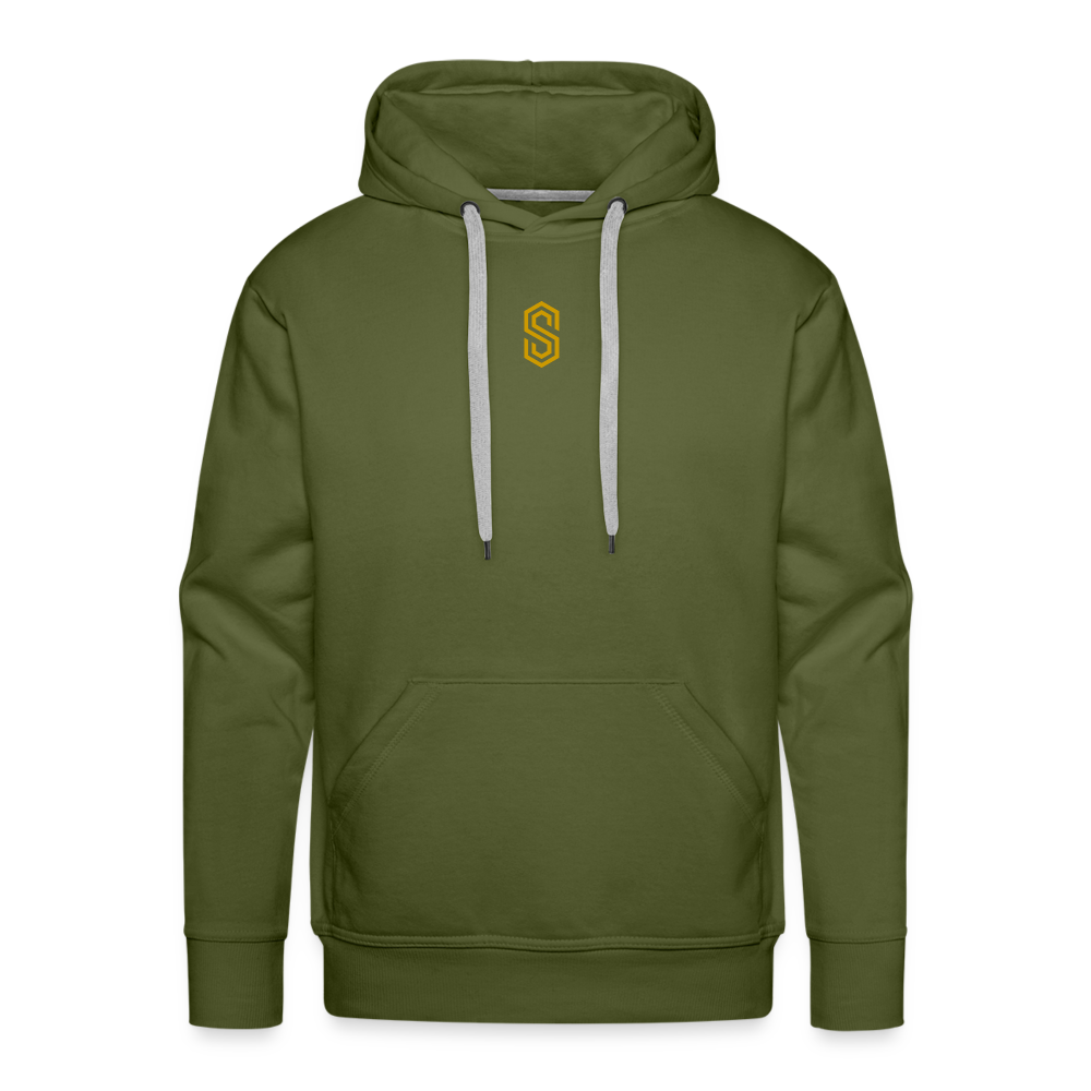 Men’s stellar fusion Premium Hoodie gold - olive green