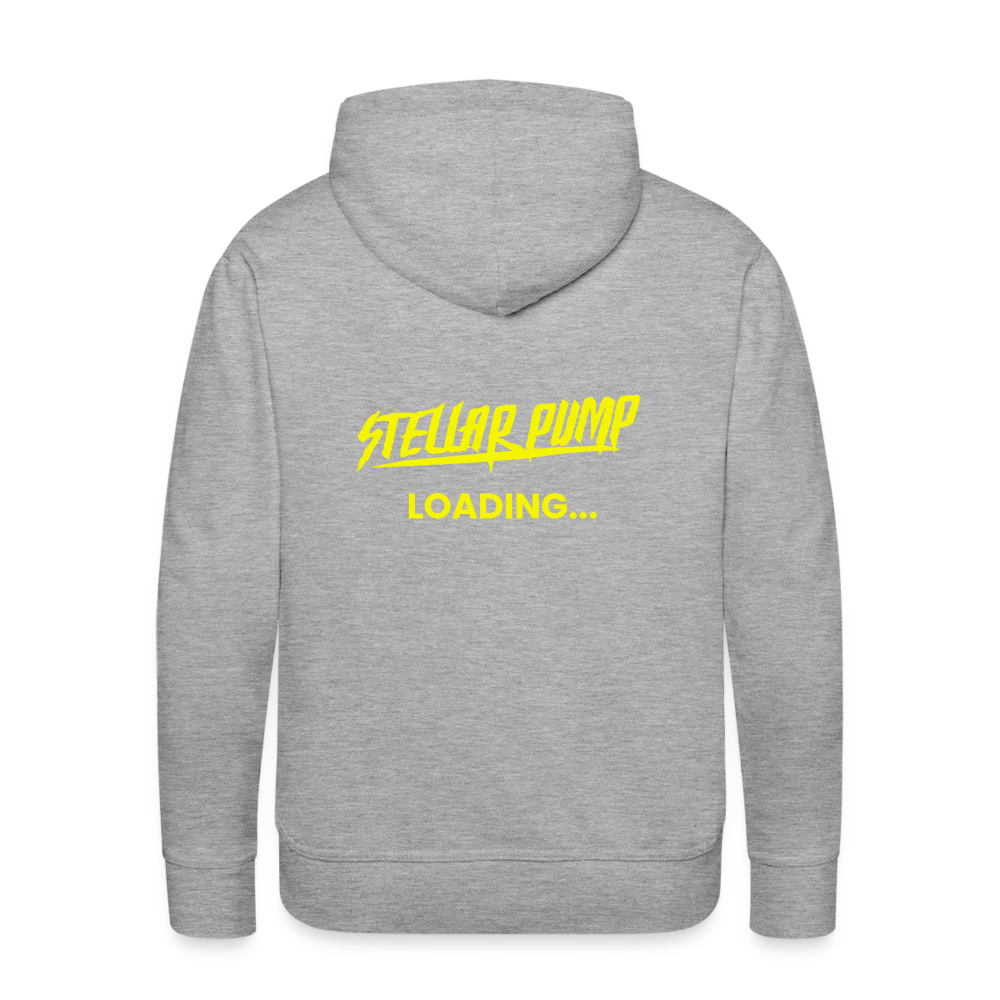 Men’s stellar pump loading Premium Hoodie - heather grey