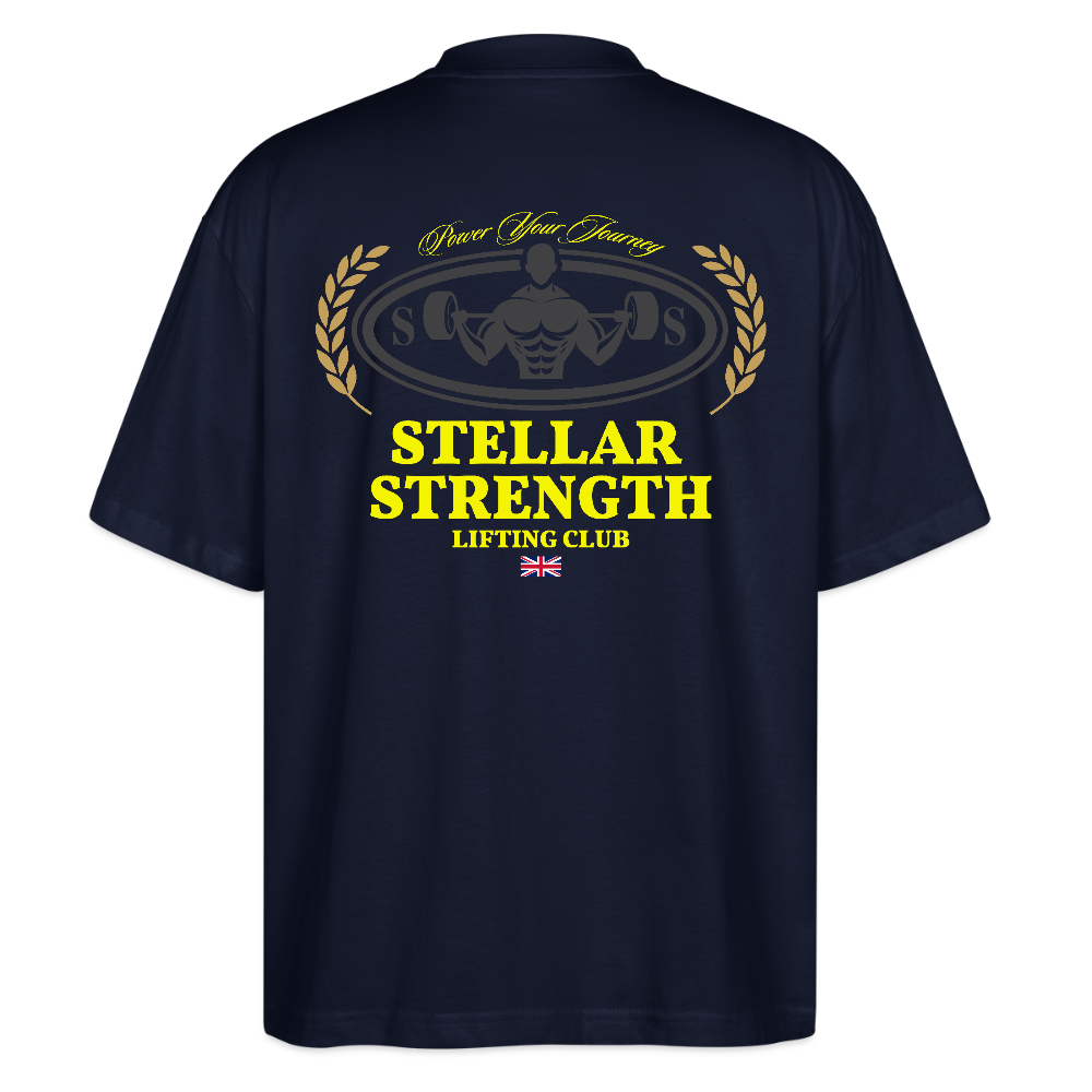 stellar strength classic edition oversized T-shirt yellow - navy