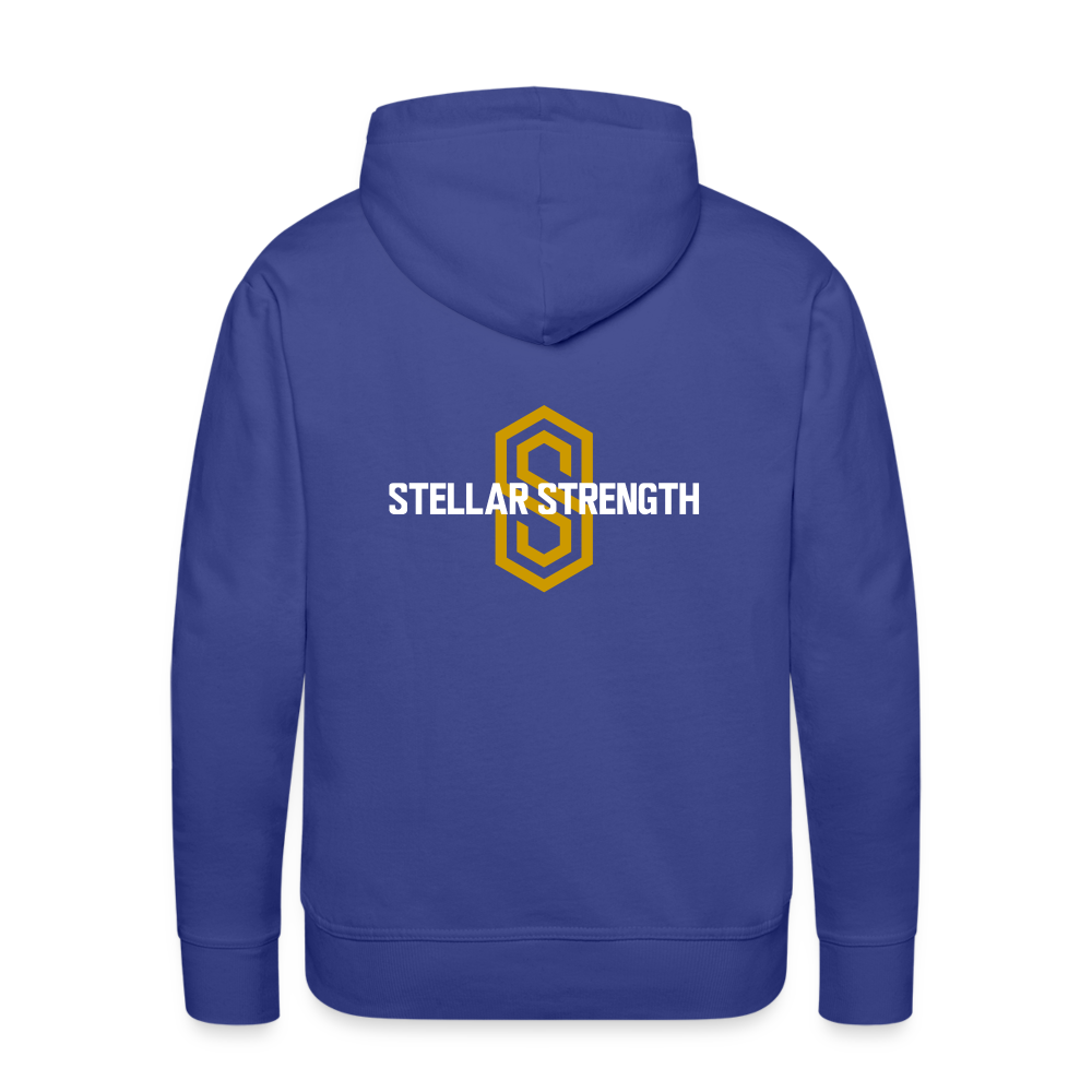 Men’s stellar fusion Premium Hoodie gold - royal blue