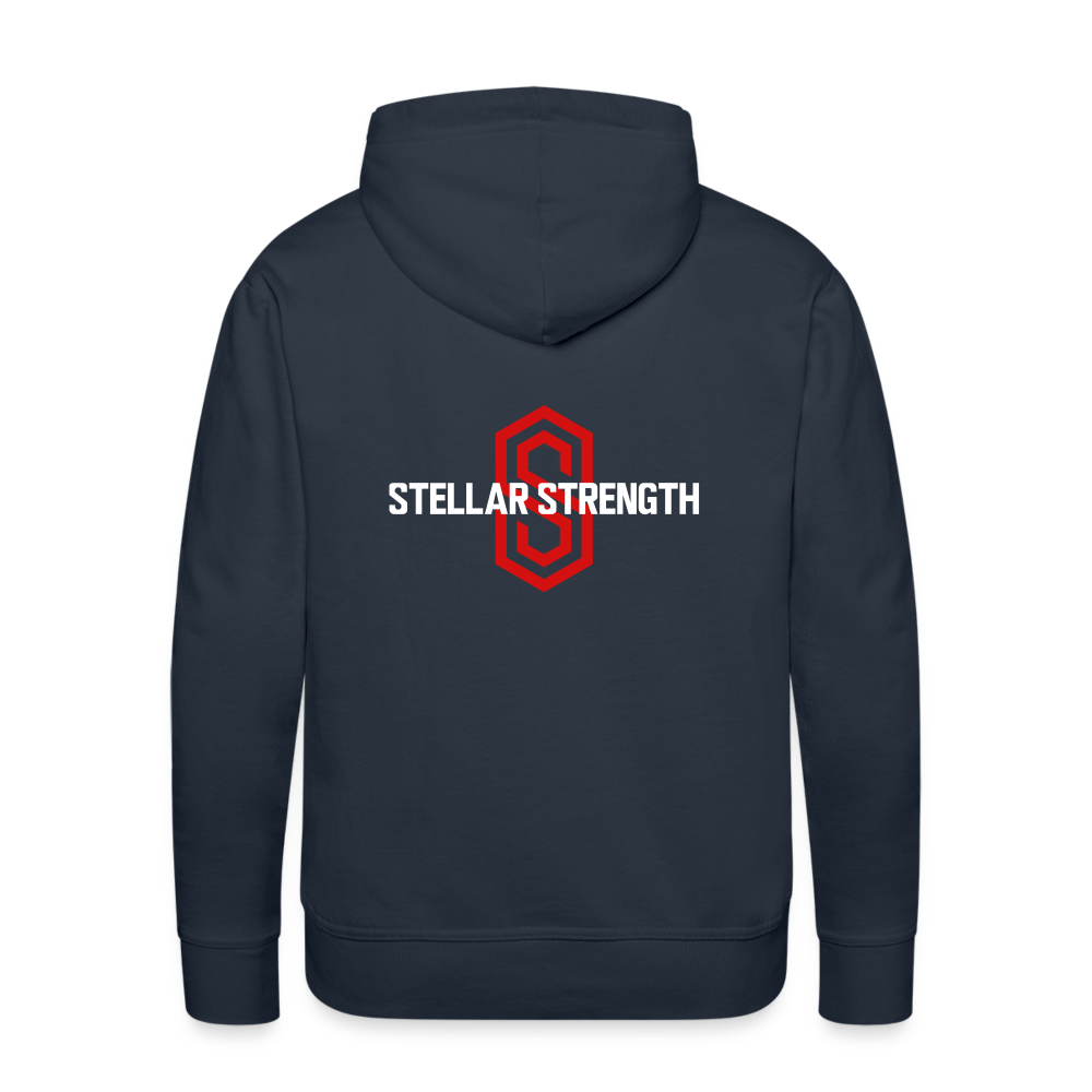 Men’s stellar fusion Premium Hoodie red - navy