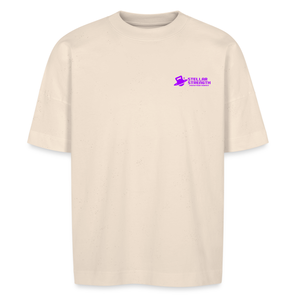stellar strength platinum edition oversized T-shirt violet - natural raw