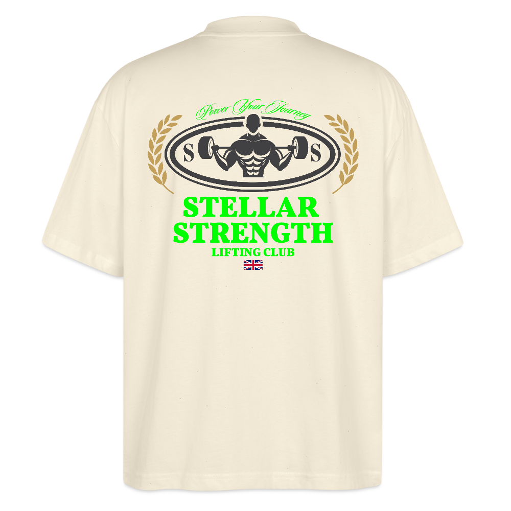 stellar strength classic edition oversized T-shirt green - natural raw