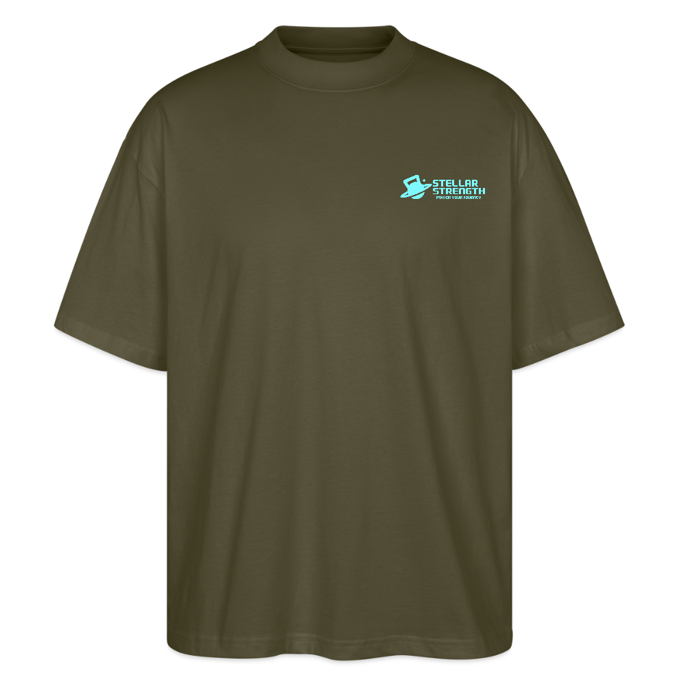 stellar strength classic edition oversized T-shirt blue - khaki