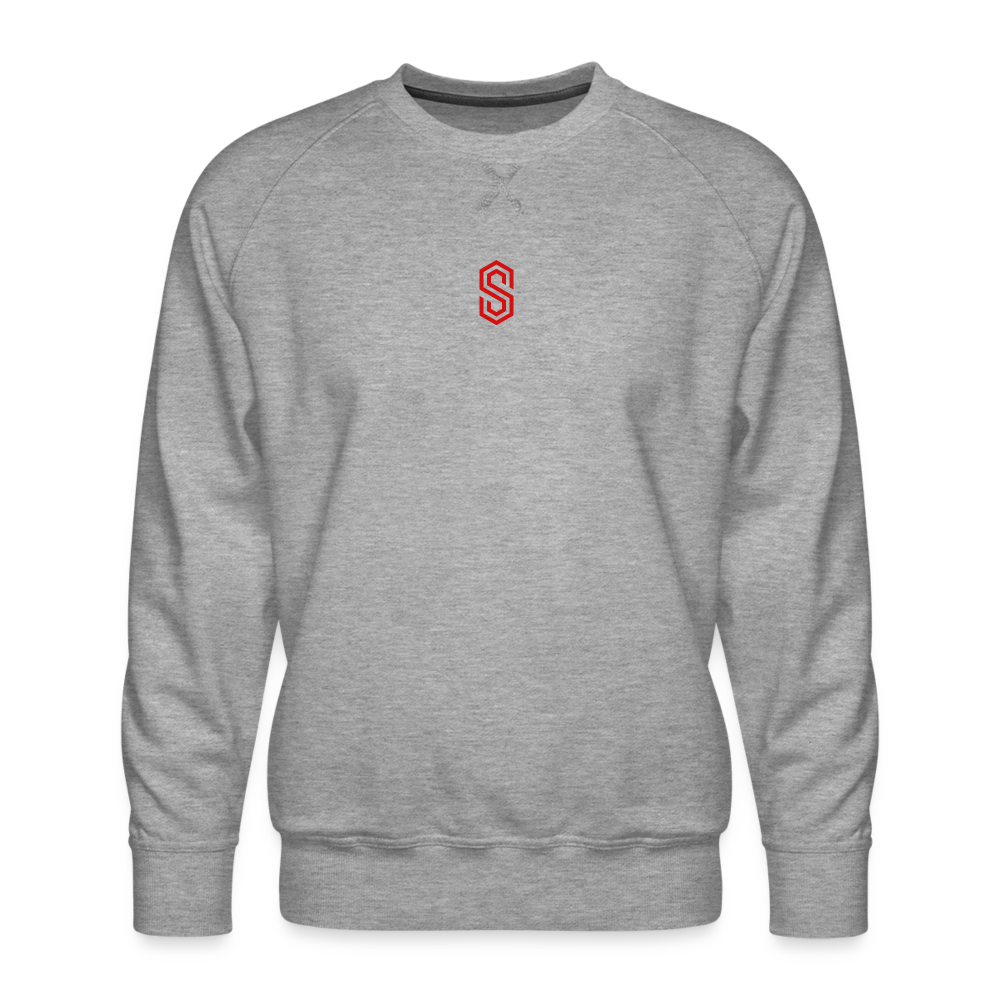 stellar fusion Premium Sweatshirt red - heather grey