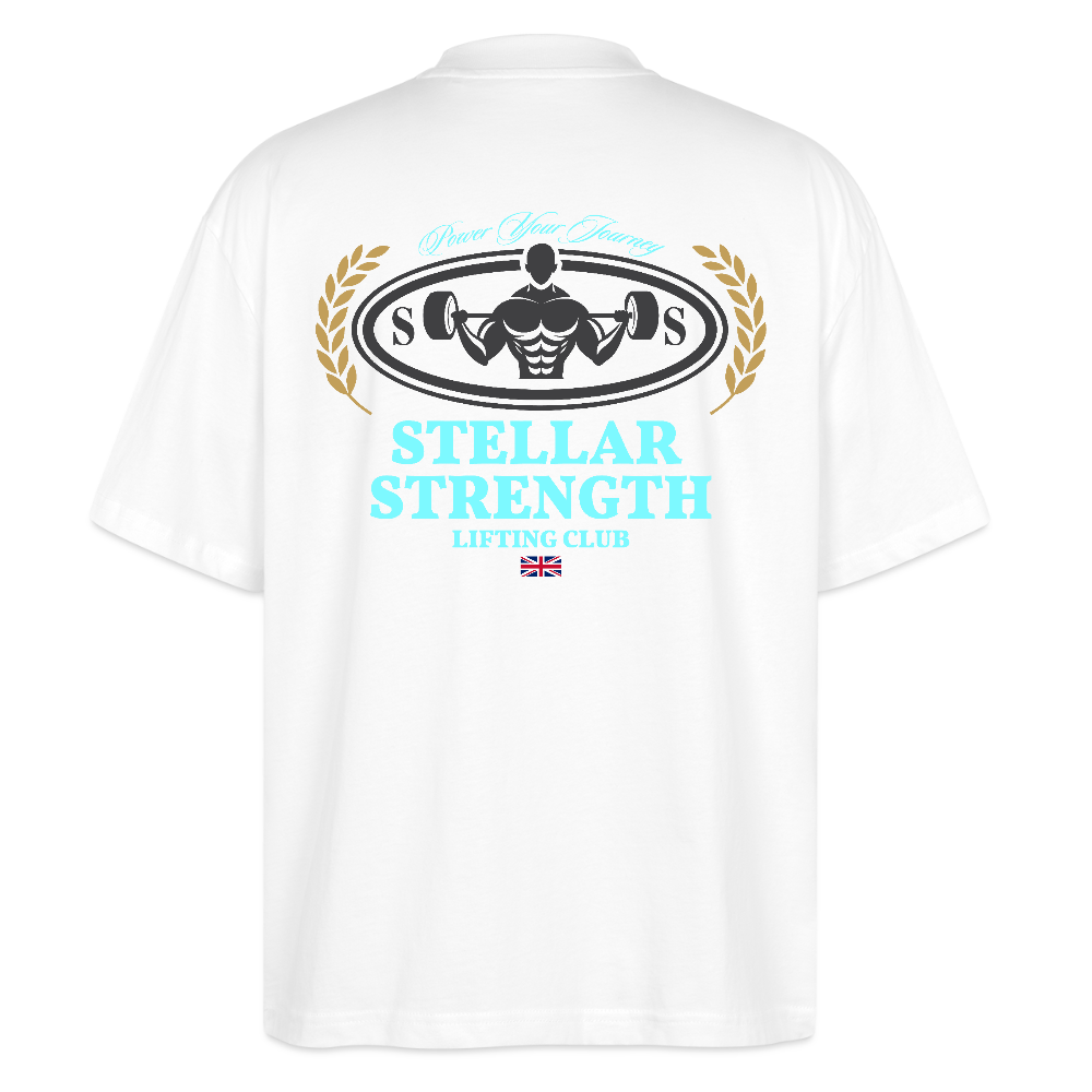 stellar strength classic edition oversized T-shirt blue - white