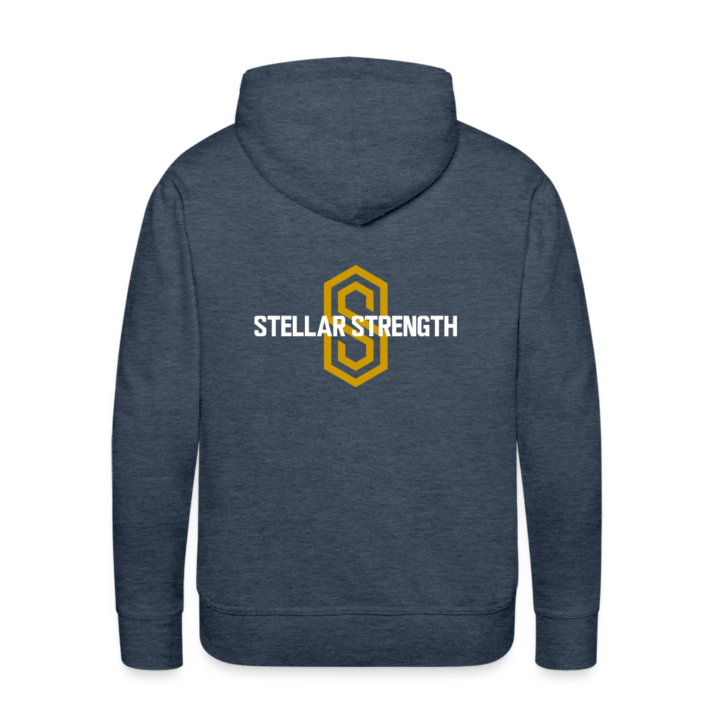 Men’s stellar fusion Premium Hoodie gold - heather denim
